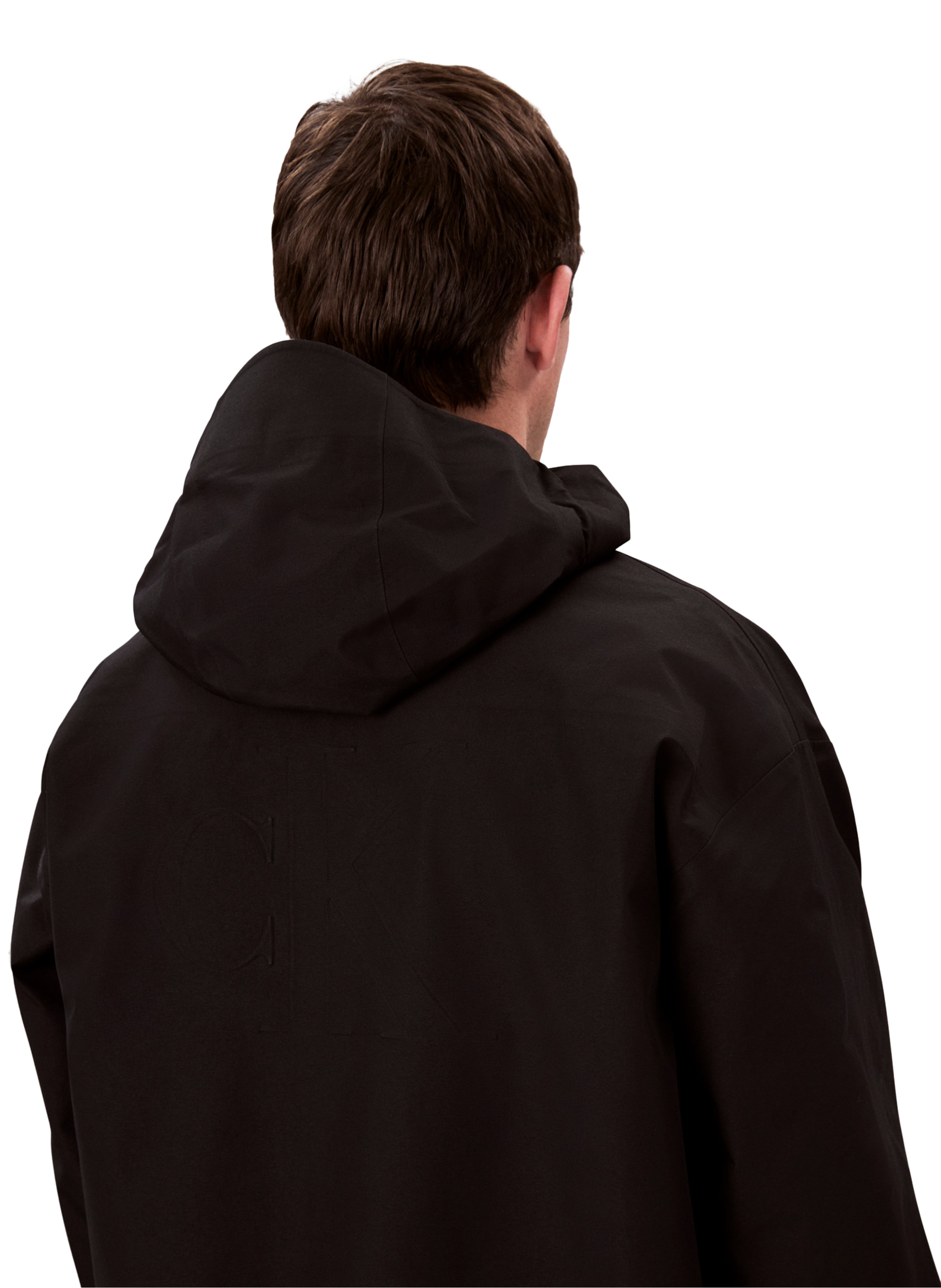 Veste technique à capuche CALVIN KLEIN Noir