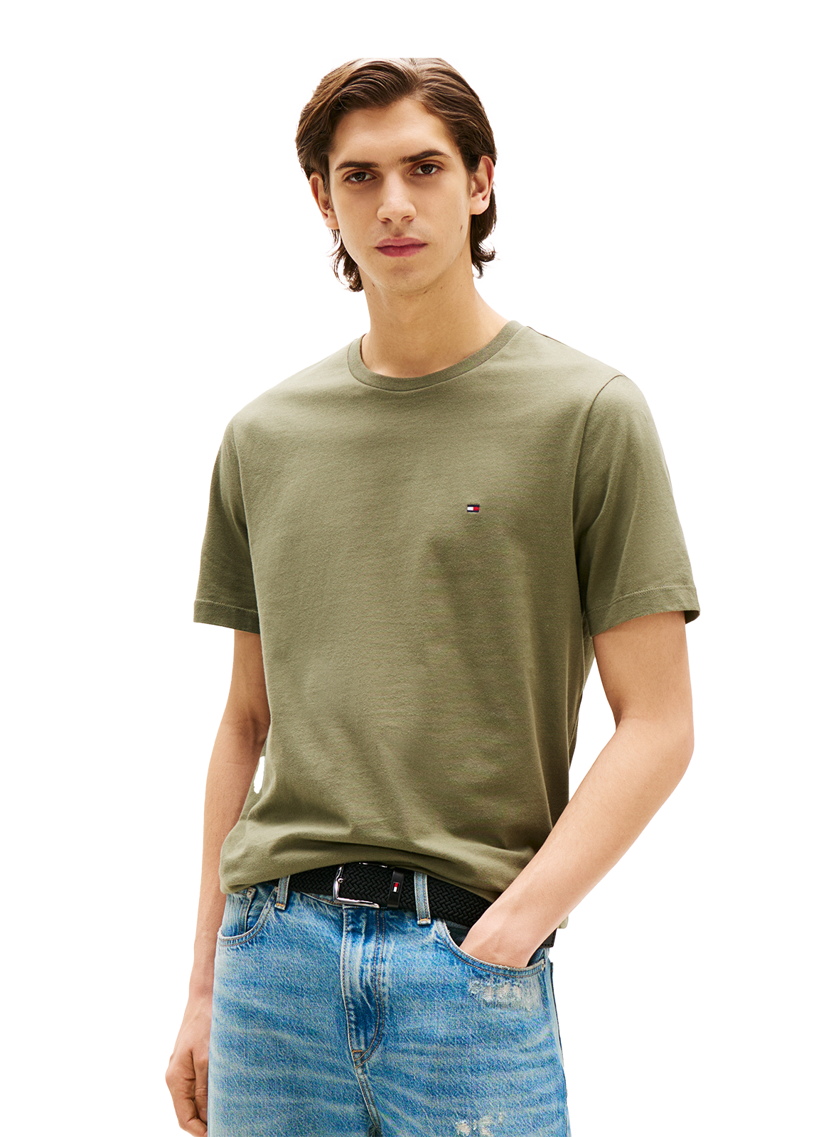 Cotton T-shirt TOMMY HILFIGER Green
