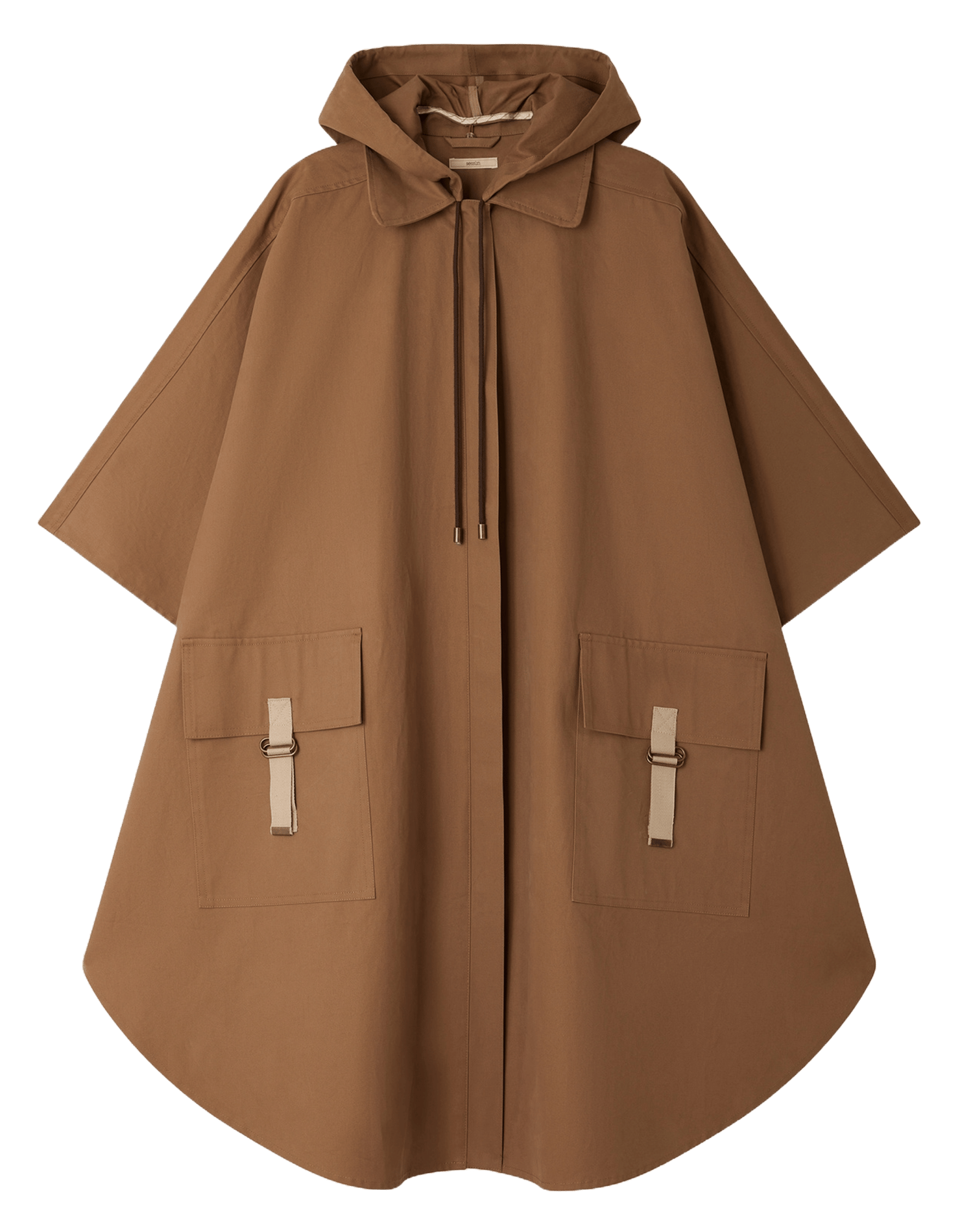 Cape oversize en coton castelwick SESSUN Beige