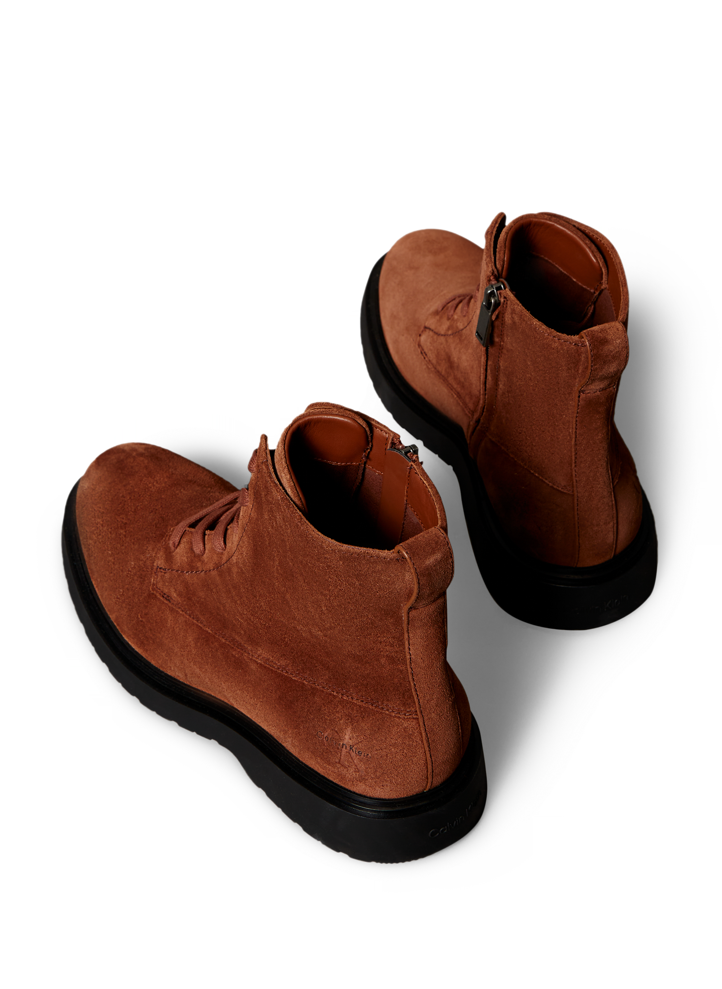 Bottines en cuir  CALVIN KLEIN Marron