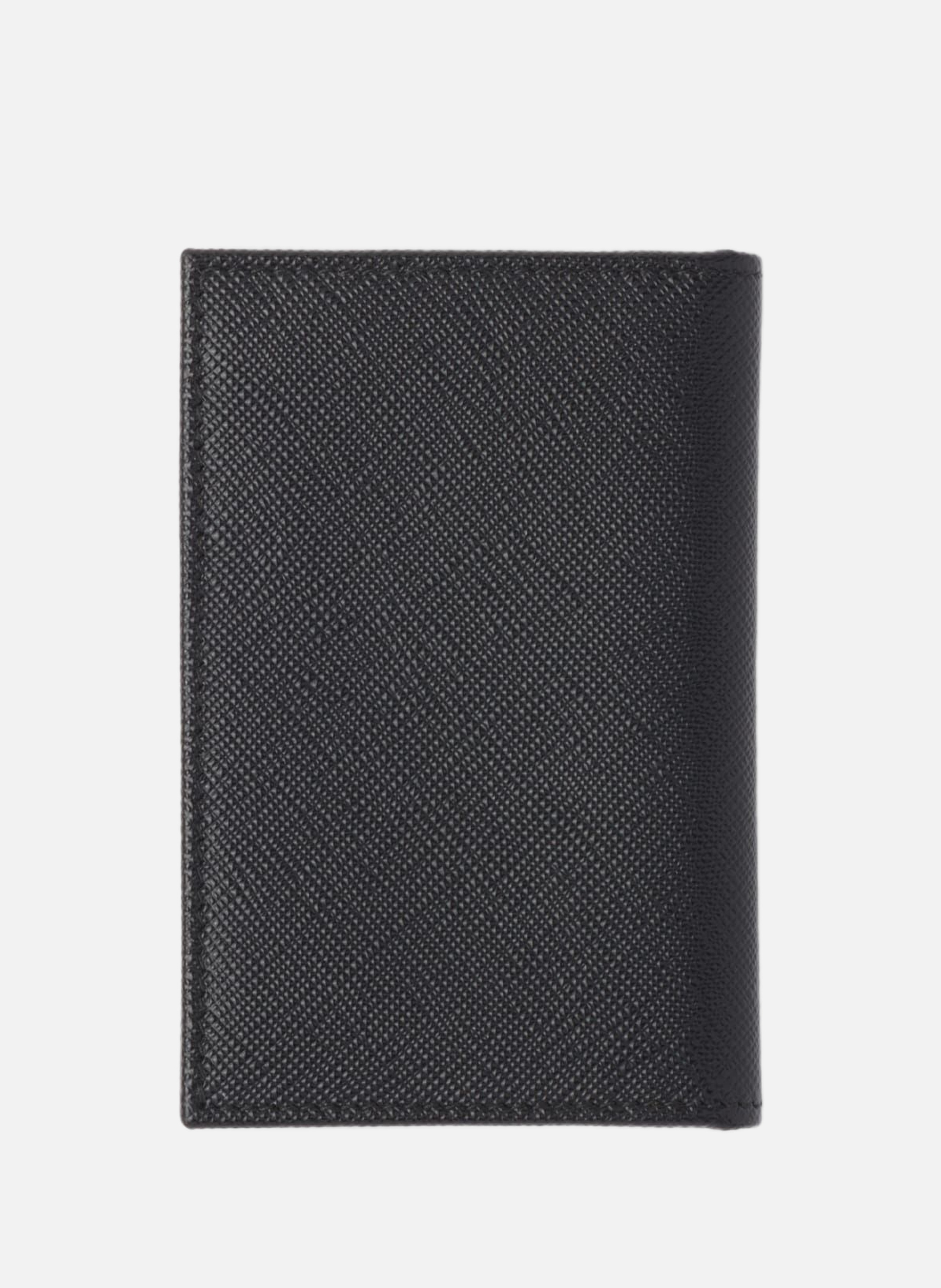 Porte-cartes en cuir PRADA Noir