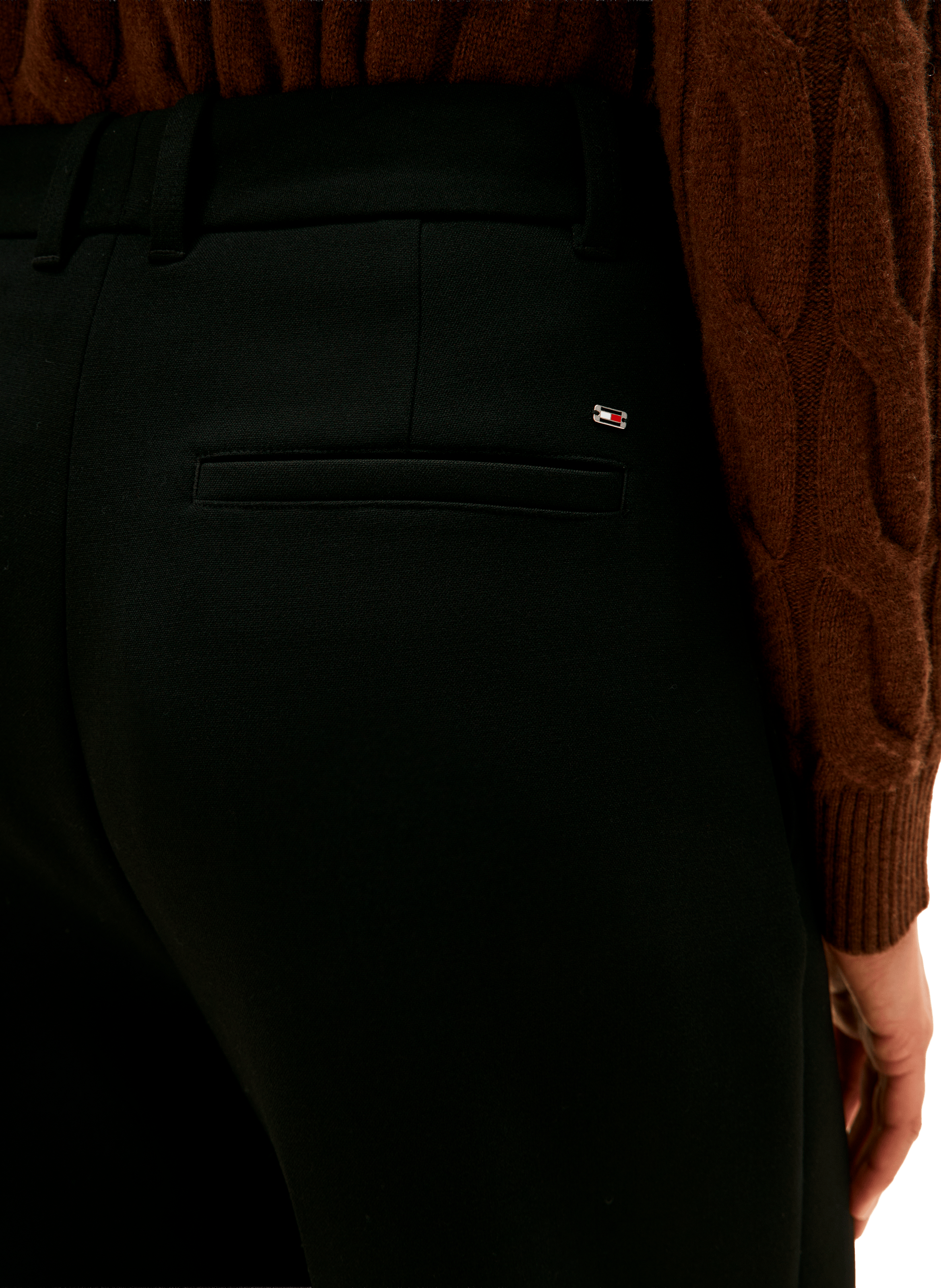 Pantalon droit TOMMY HILFIGER Noir