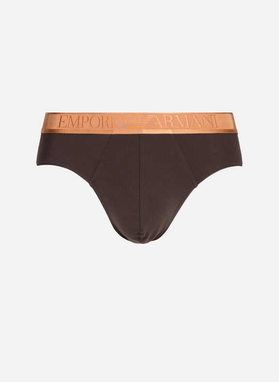 Logo briefs Brown by EMPORIO ARMANI EMPORIO ARMANI Logo briefs Brown