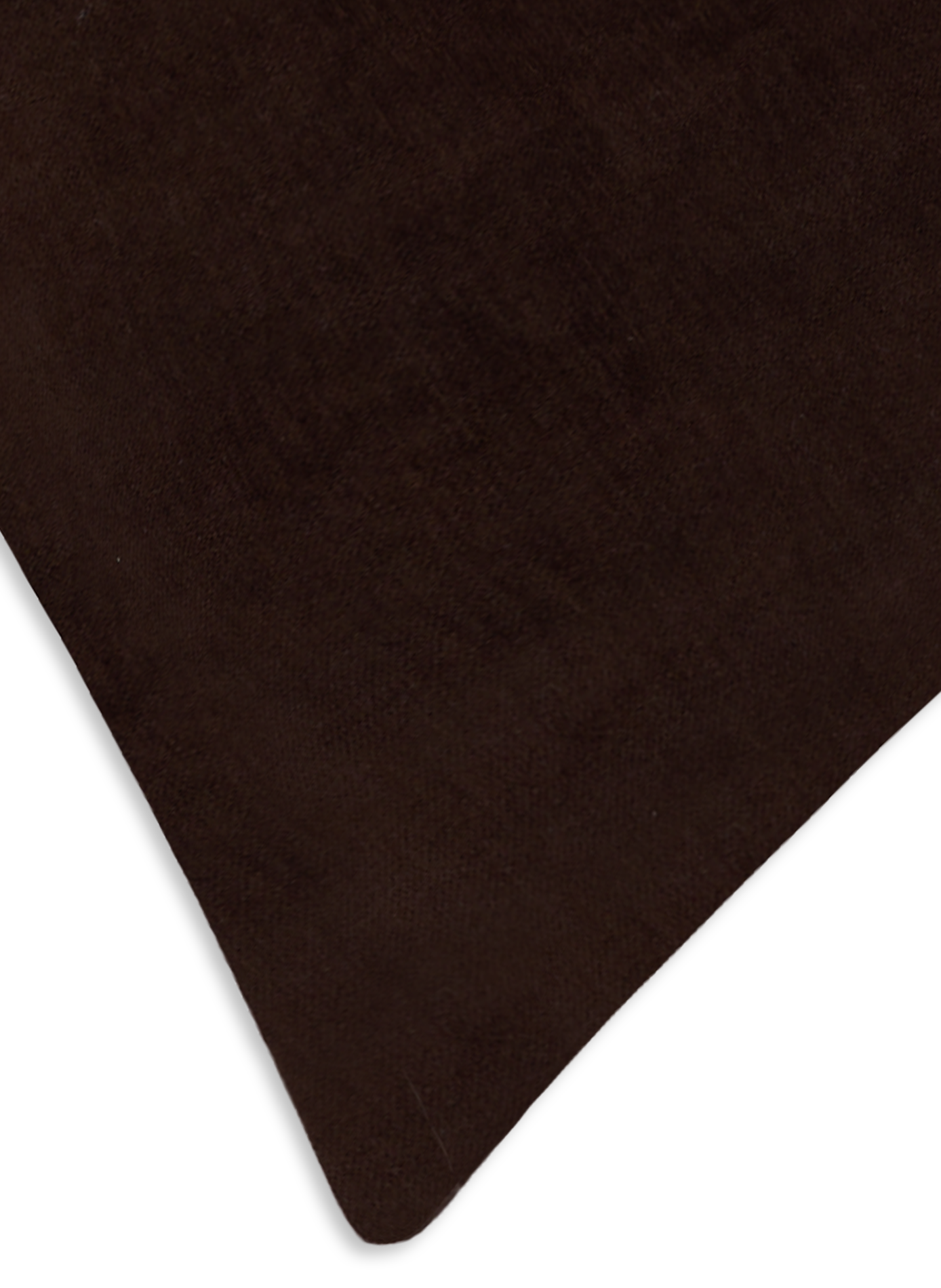 Housse de coussin en velours lisse AU PRINTEMPS PARIS Marron