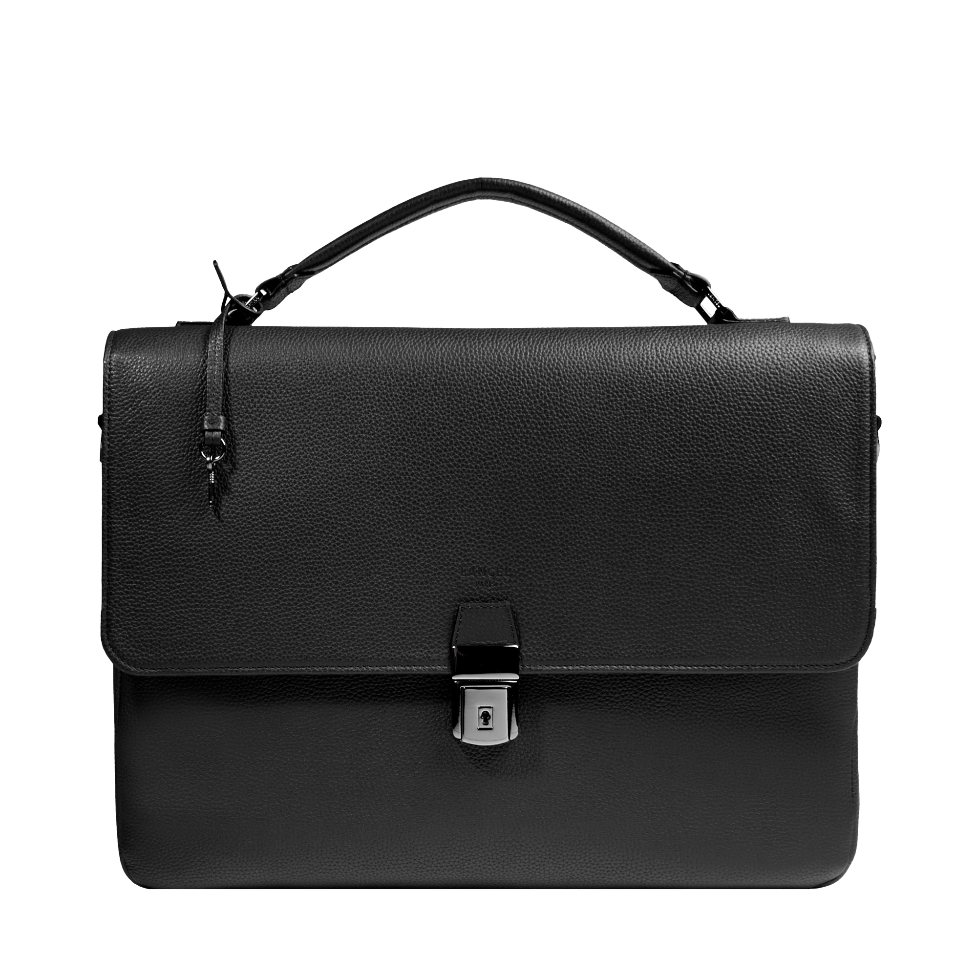 Porte-documents côme de lancel en cuir LANCEL Noir