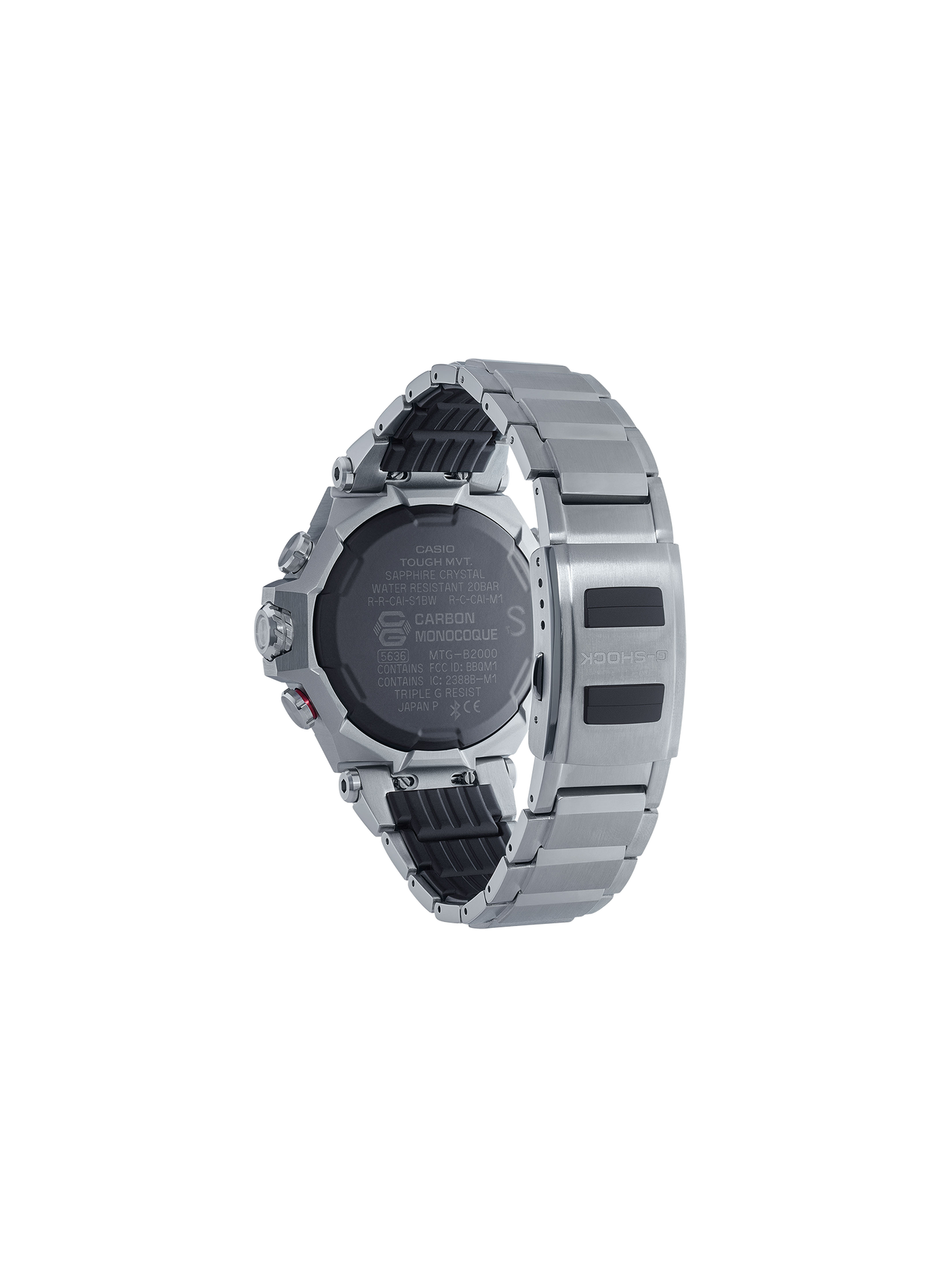 Montre Bluetooth en acier CASIO Noir