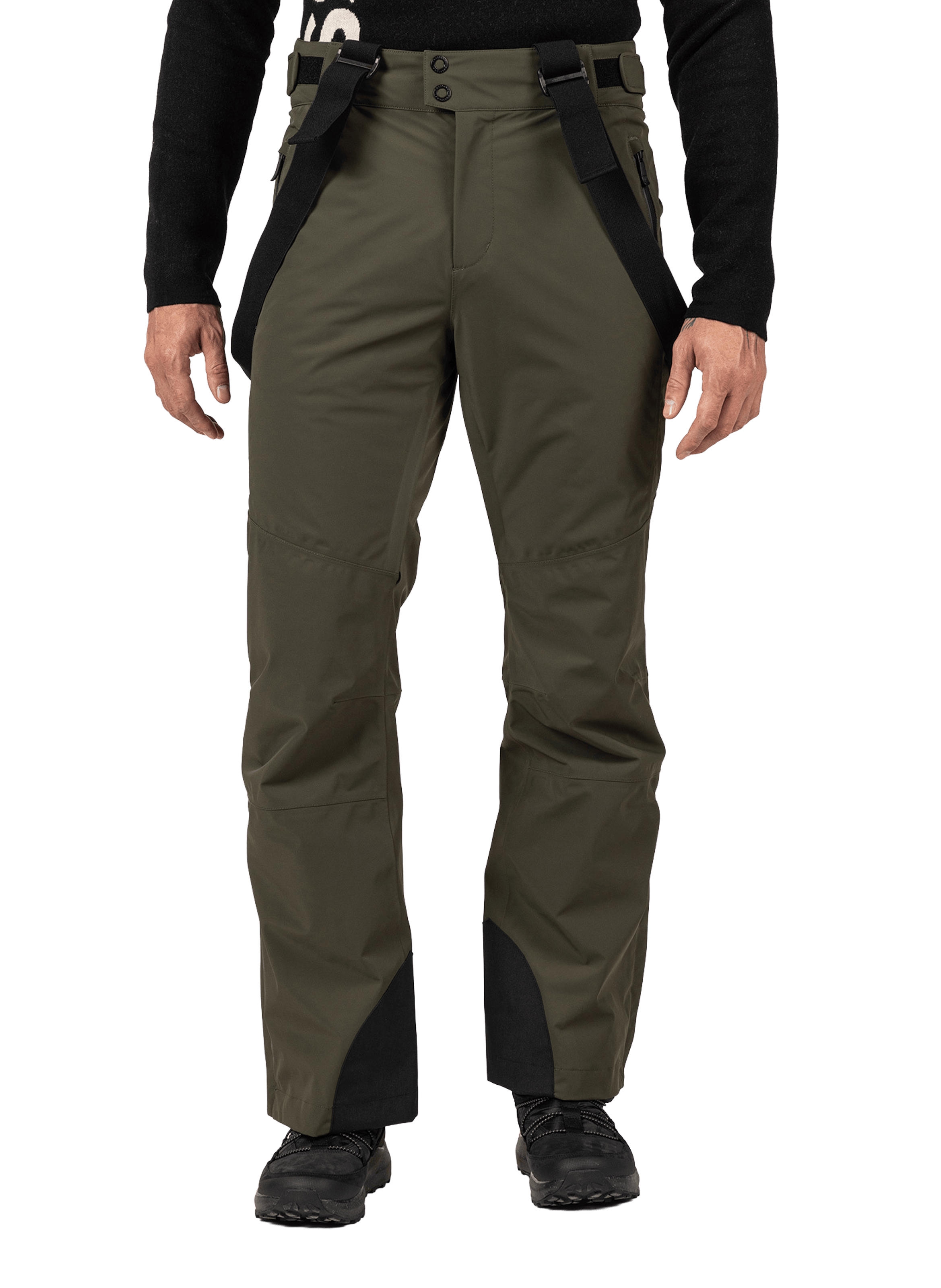 Ski pants with suspenders ROSSIGNOL Khaki