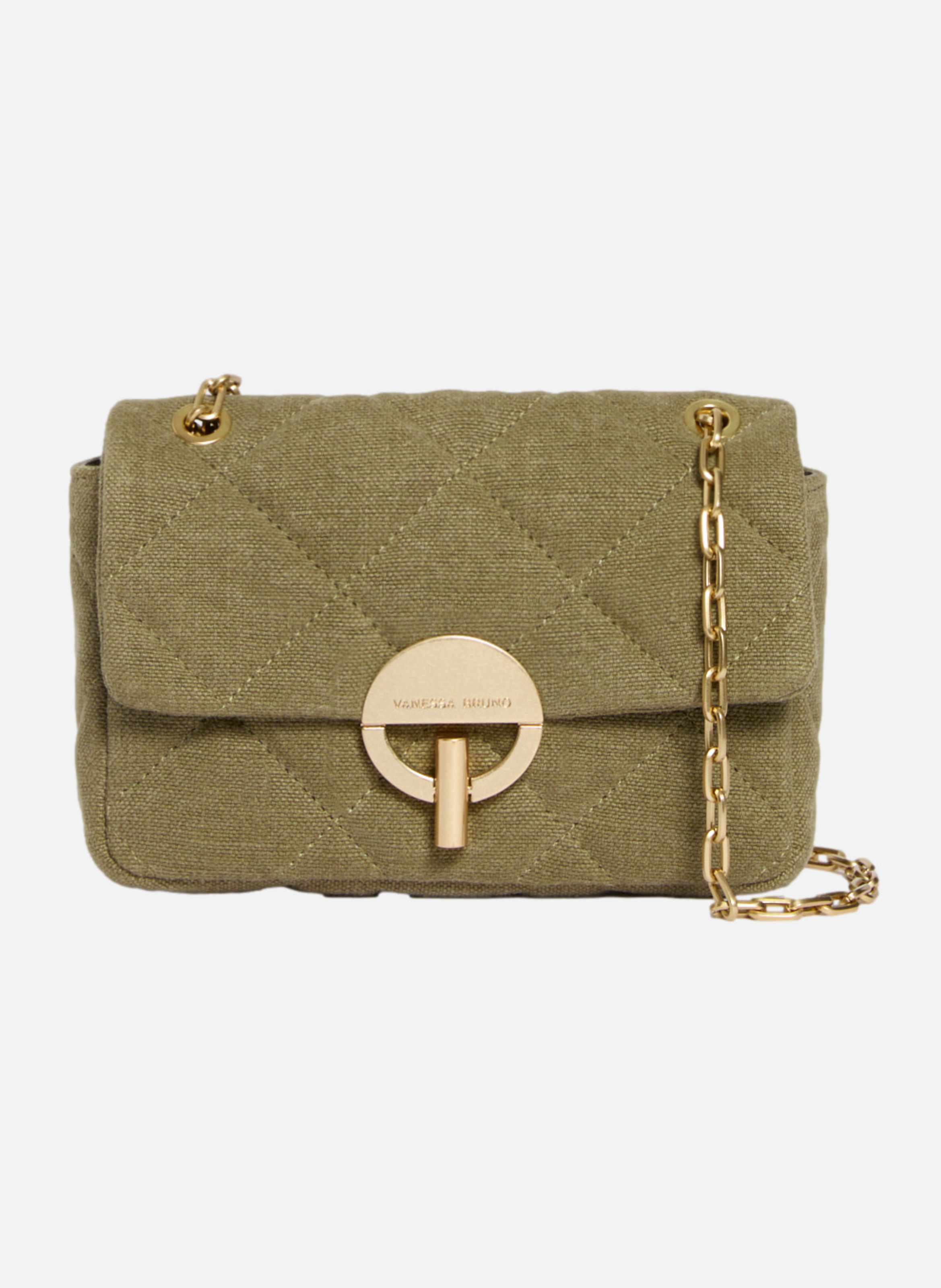 Moyen sac moon en lin VANESSA BRUNO Vert