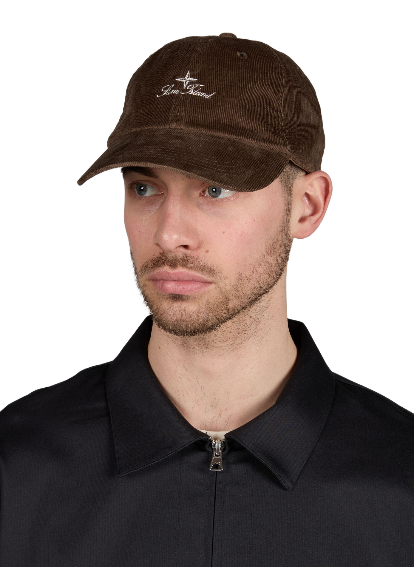 Corduroy Cotton Cap STONE ISLAND Brown
