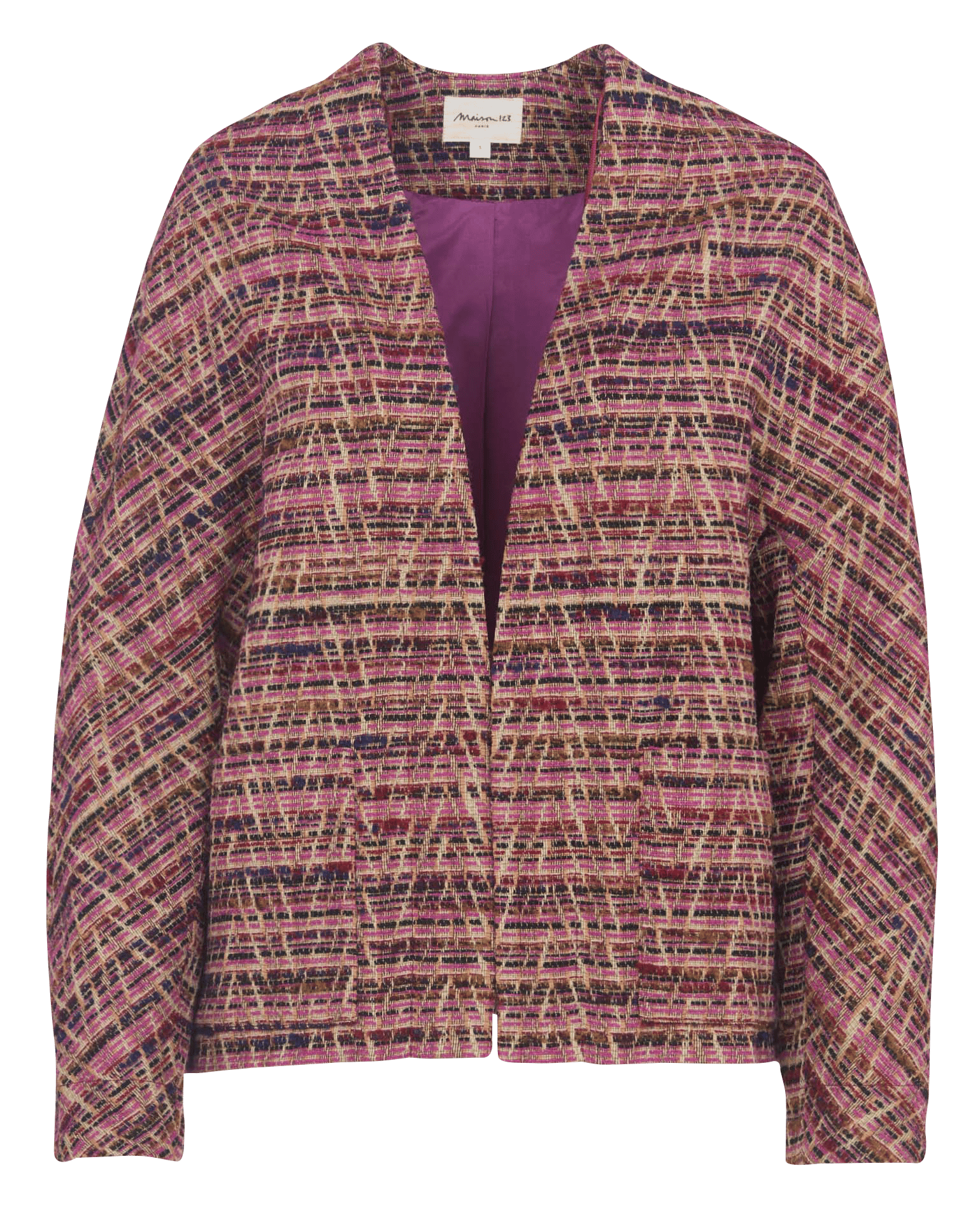 Veste en tweed caroline MAISON 123 Violet
