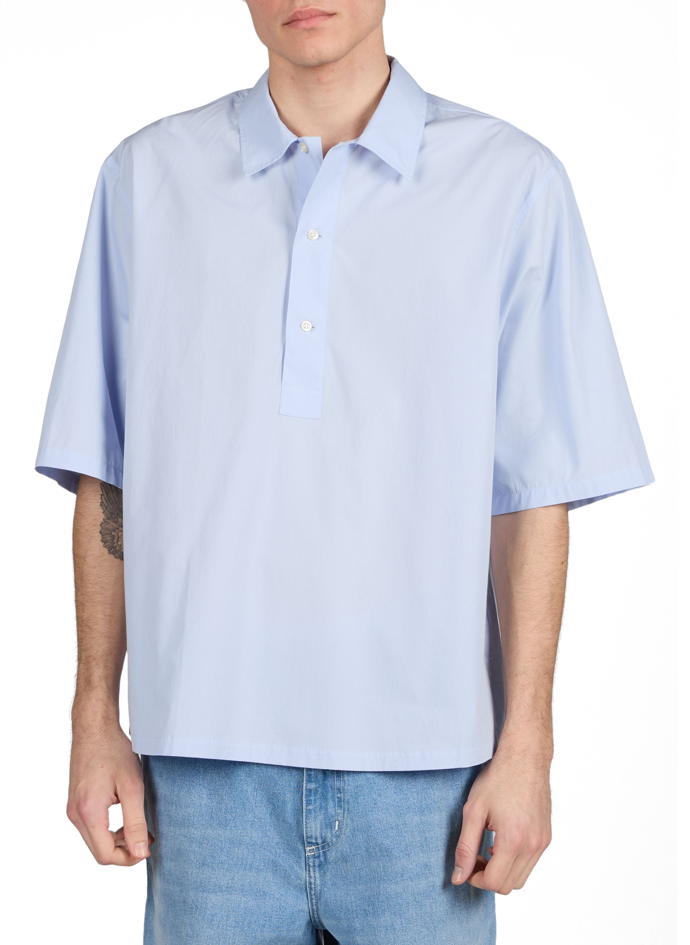 Cotton Shirt OFFICINE GENERALE Blue