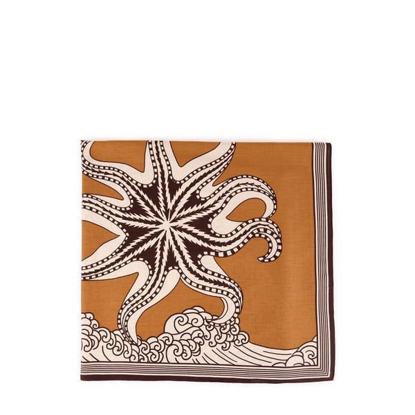 Foulard imprimé en coton mélangé Foulard imprimé en coton mélangé