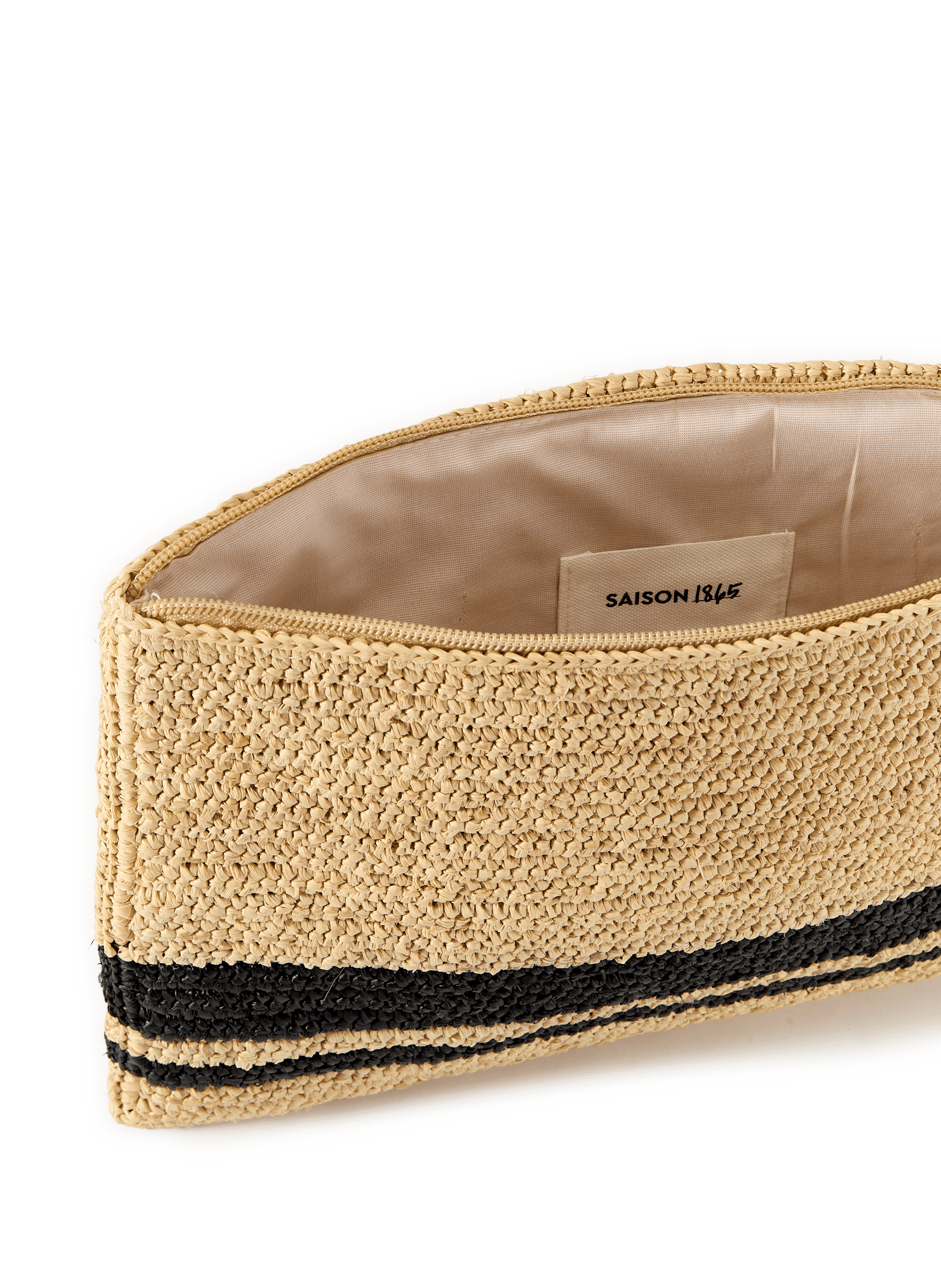 Raffia clutch bag SAISON 1865 Multicolour