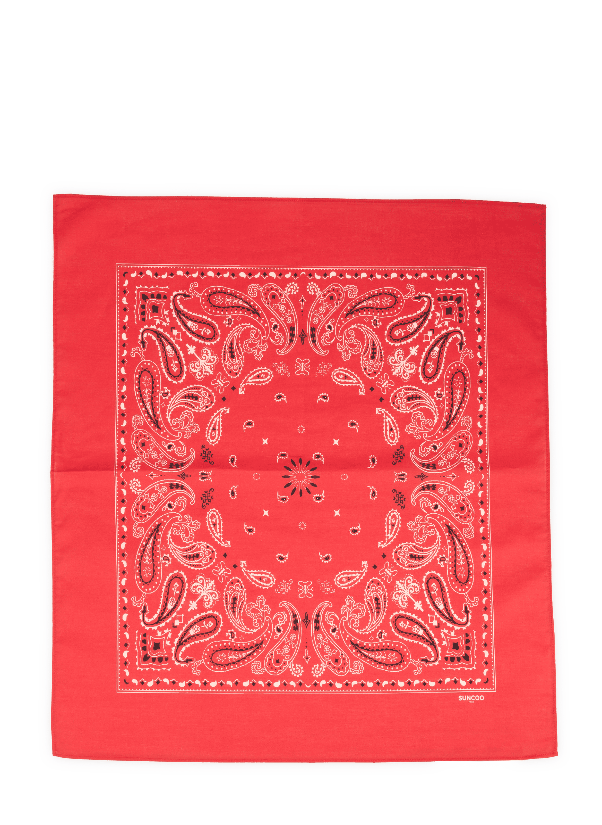 Cotton Alambra scarf SUNCOO Red