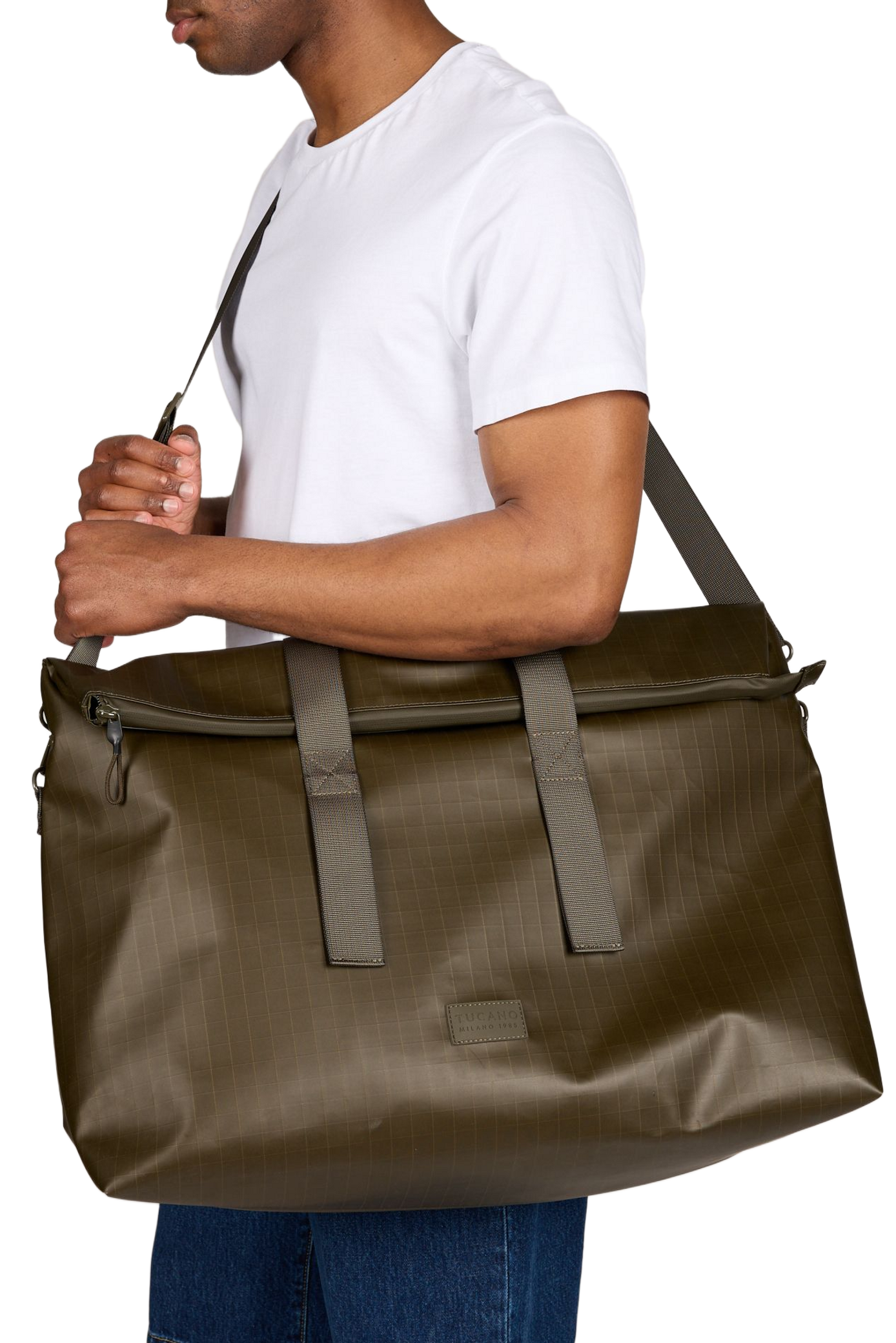 Sac de voyage à carreaux TUCANO Kaki