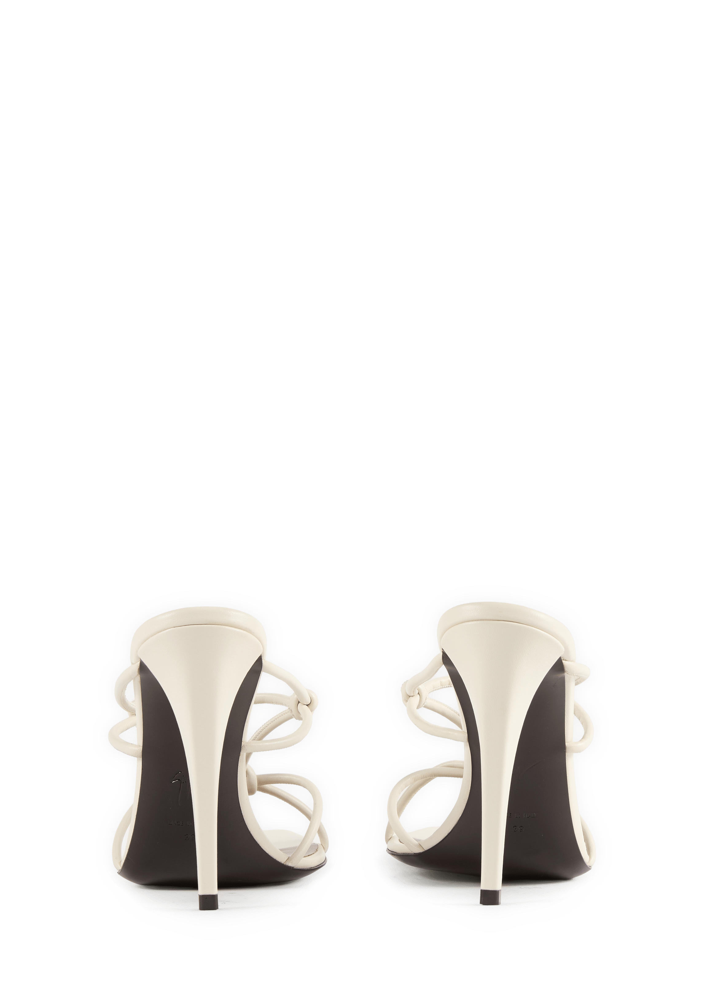 Sandales à talon Gz Mya 90 en cuir GIUSEPPE ZANOTTI Blanc
