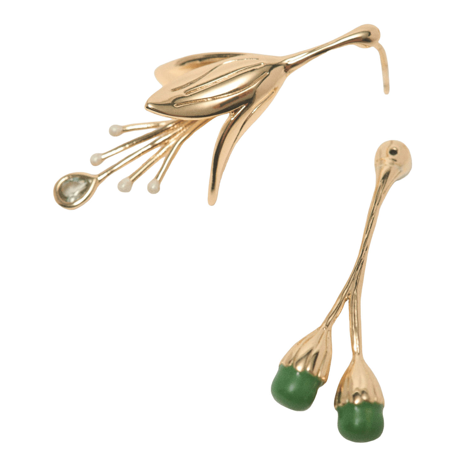 Boucles d'oreilles en laiton MAJE Doré