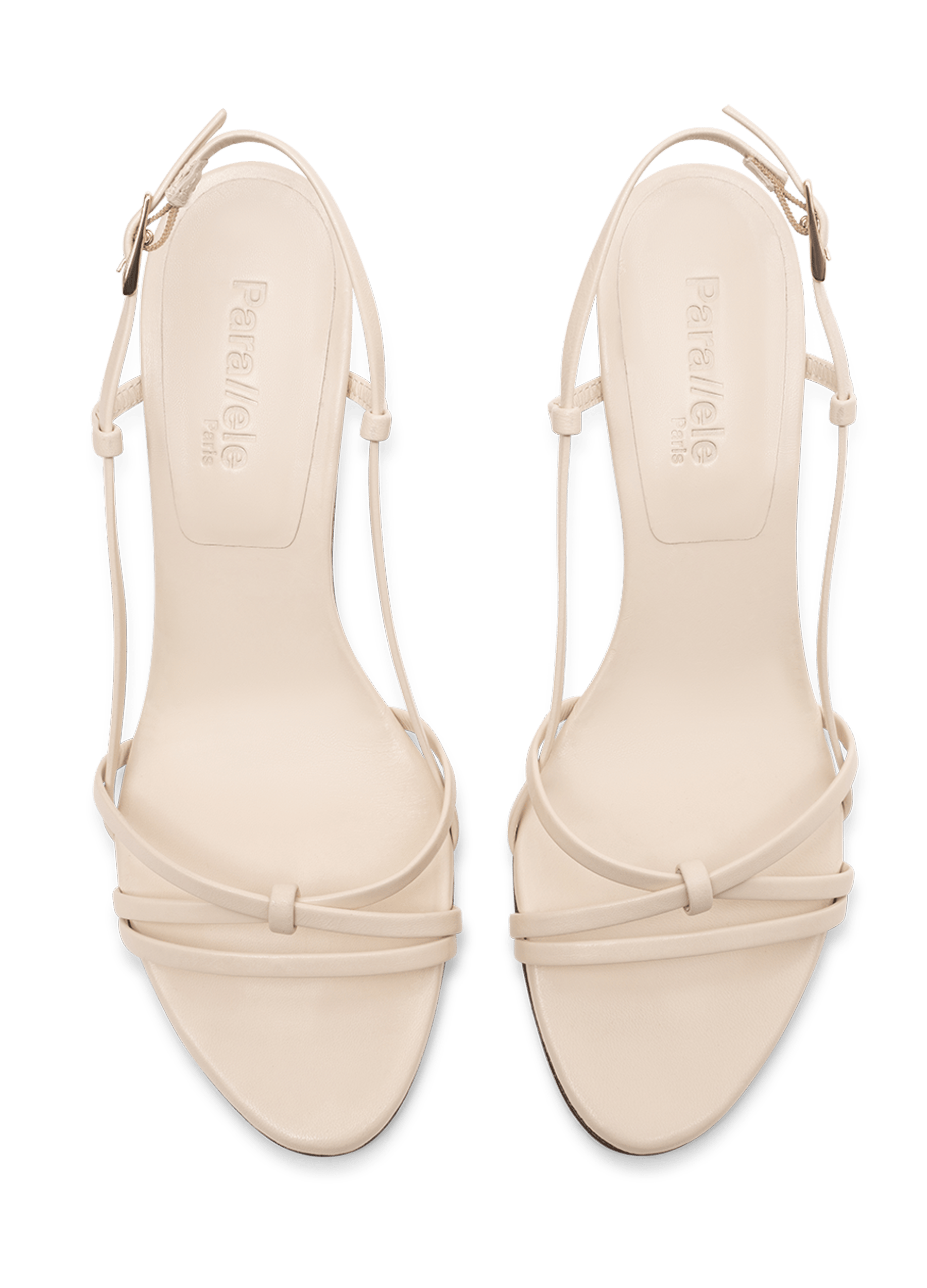 Sandales lina en nappa PARALLELE Blanc