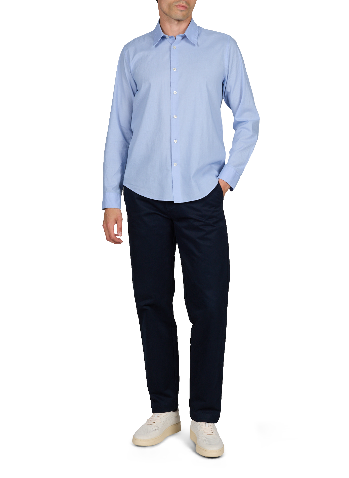 Straight cotton trousers LAFAURIE Blue