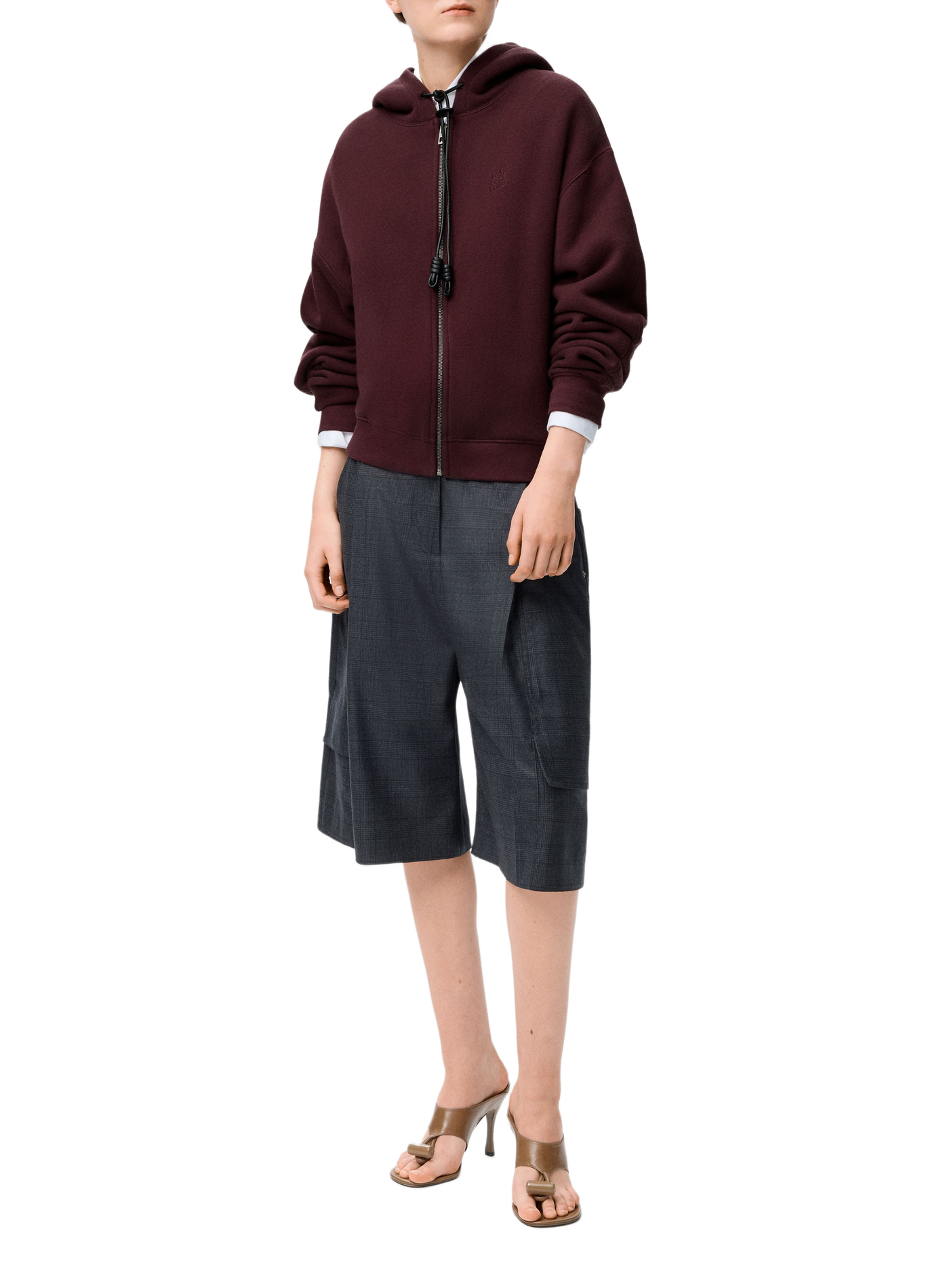 Hooded sweatshirt in cotton and cashmere LOEWE Red