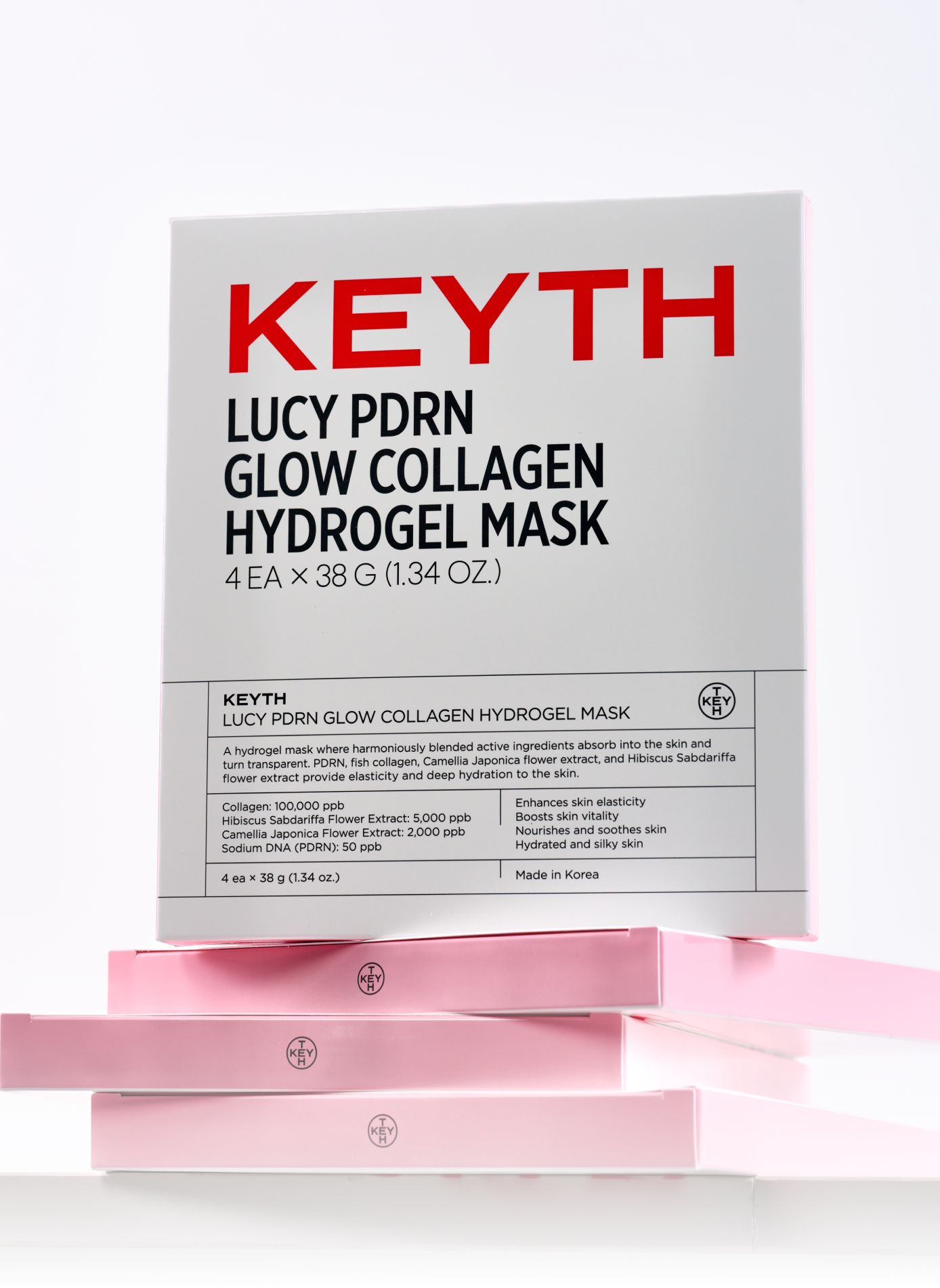 Geschenkset Glow Kollagen Hydrogel Maske KEYTH No color