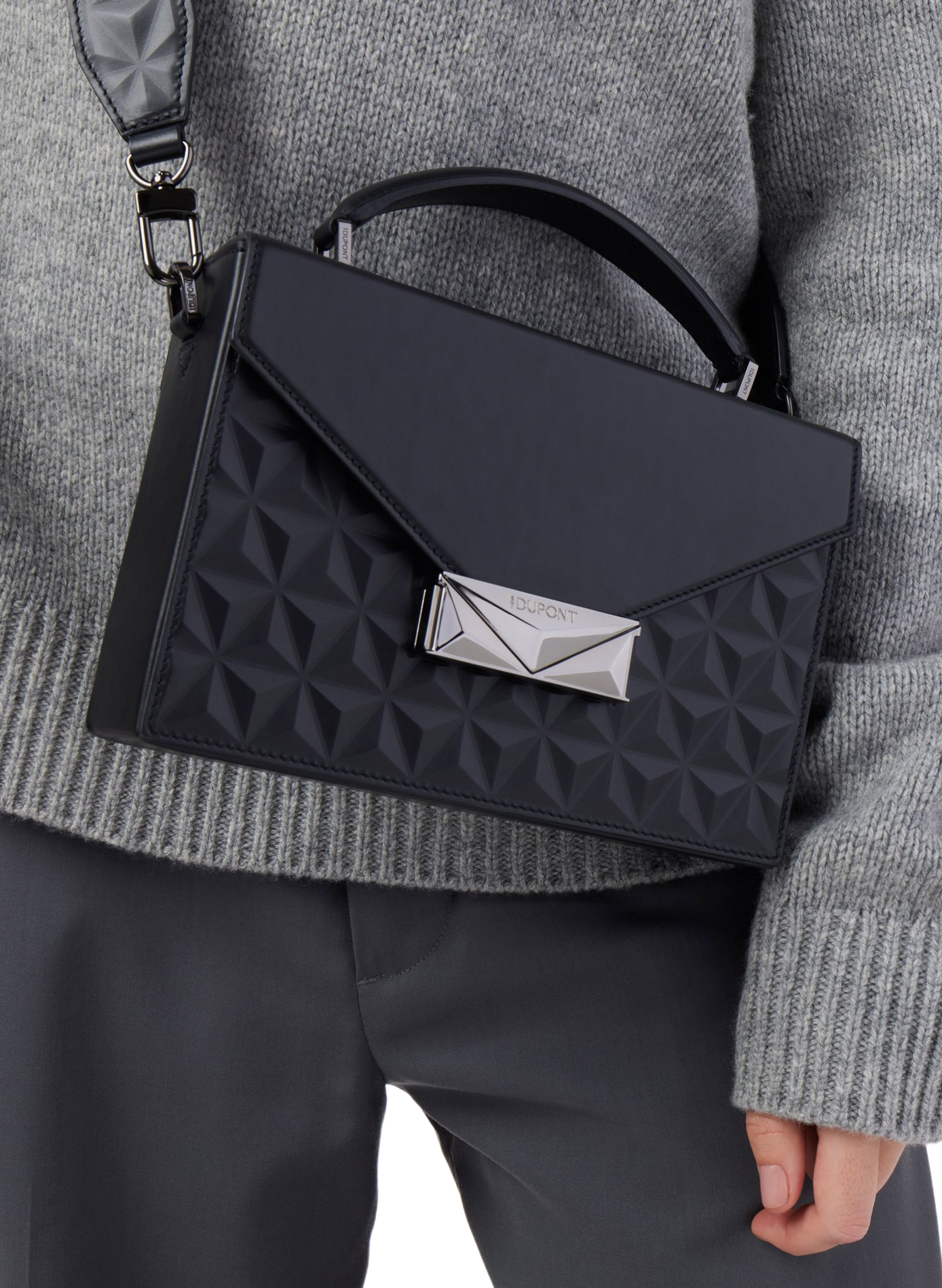 Schultertasche Apex Mini Trunk S.T. DUPONT Schwarz