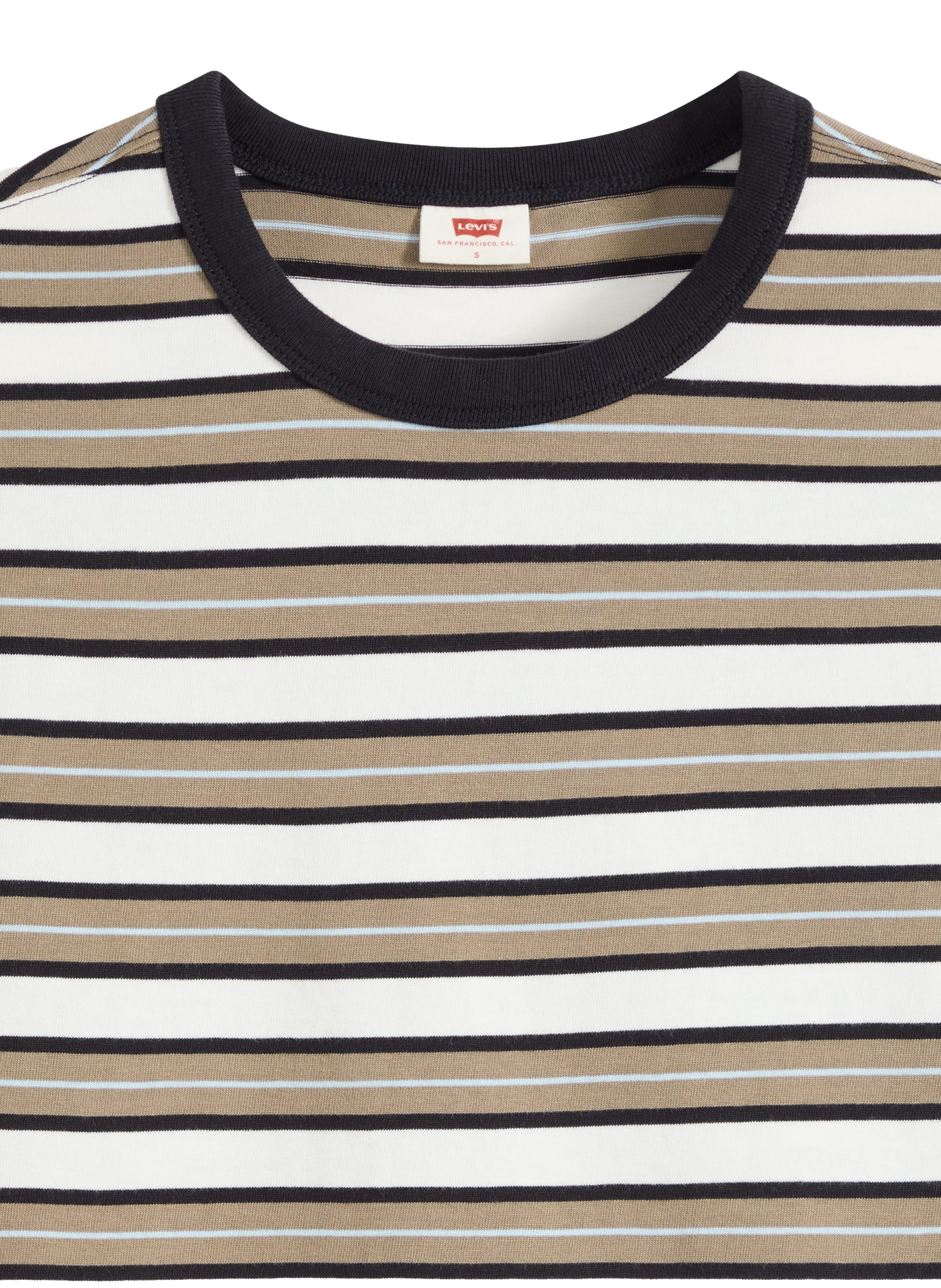 Short-sleeve striped cotton t-shirt LEVI'S Black