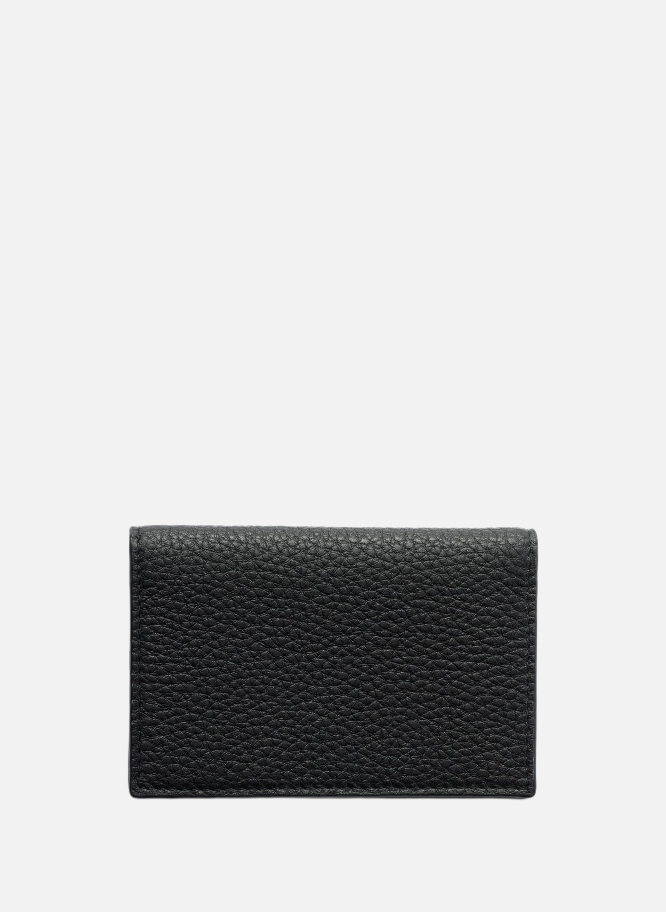 Porte-cartes en cuir PRADA Noir