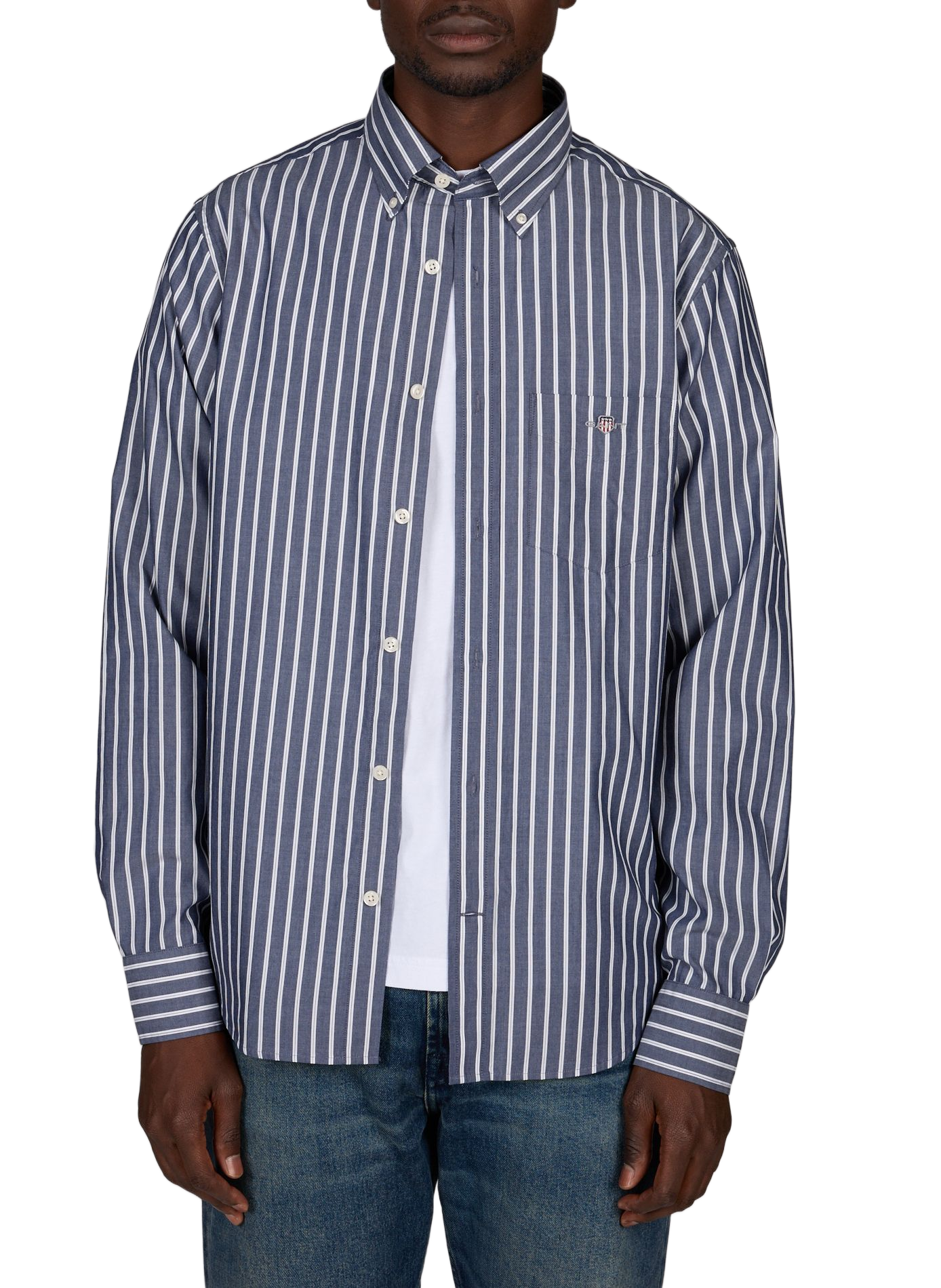 Chemise en coton GANT Bleu