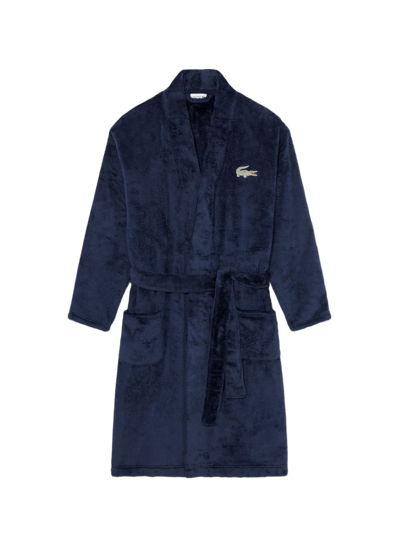 Peignoir effet fourrure à logo brodé LACOSTE Bleu