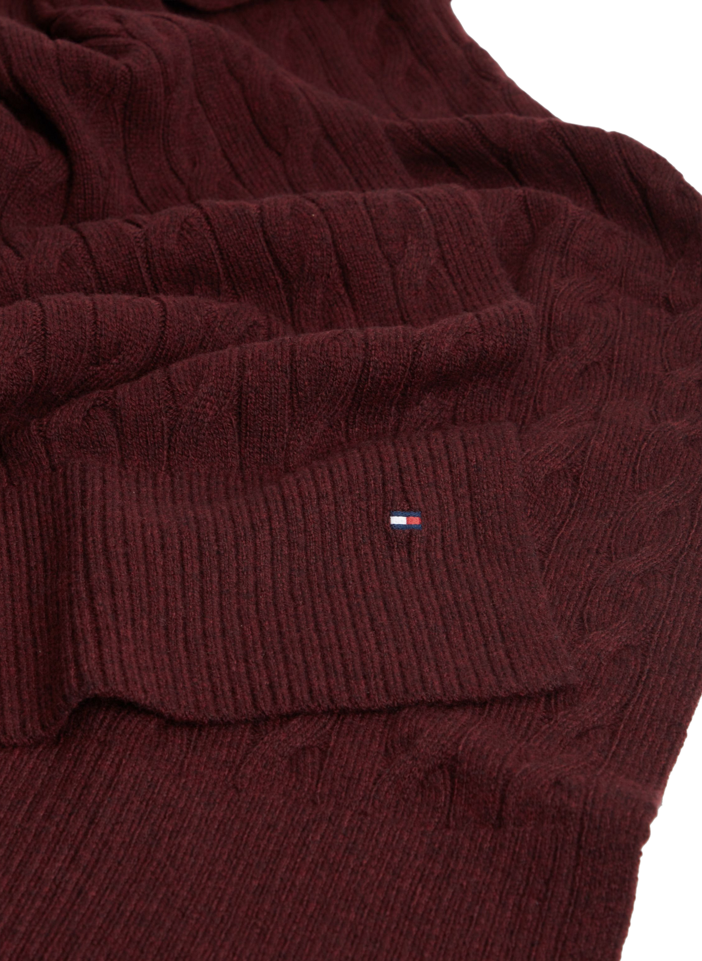Wool-blend scarf TOMMY HILFIGER Red