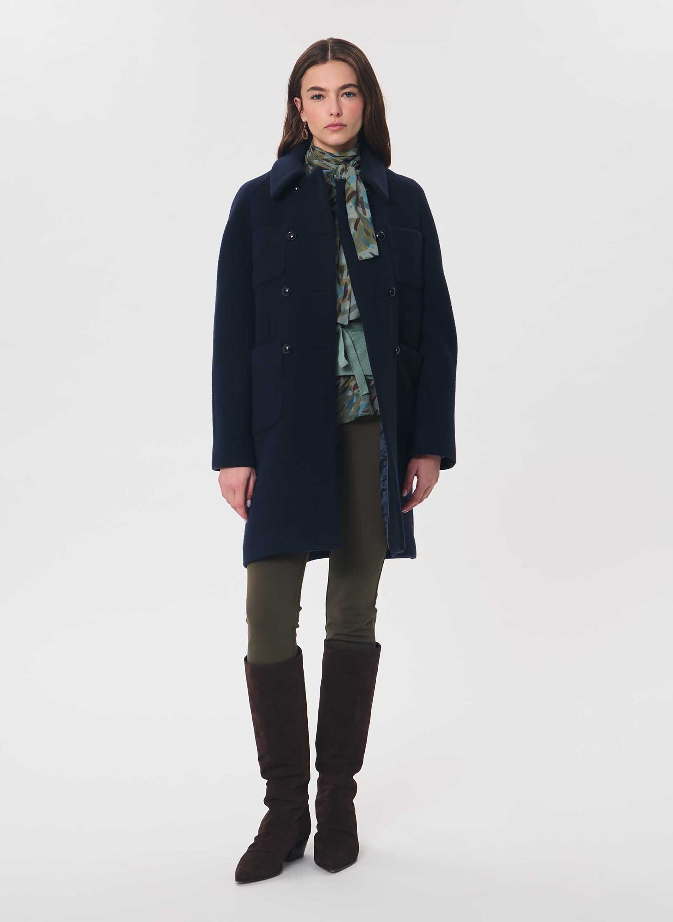 Manteau maryline TARA JARMON Bleu
