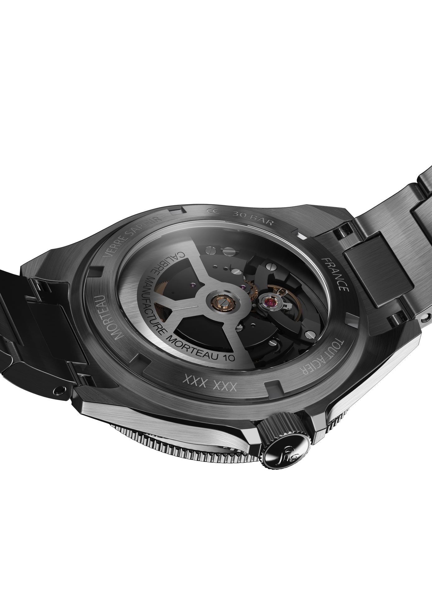 Montre automatique Navygraf CMM.10 en acier inoxydable YEMA Noir