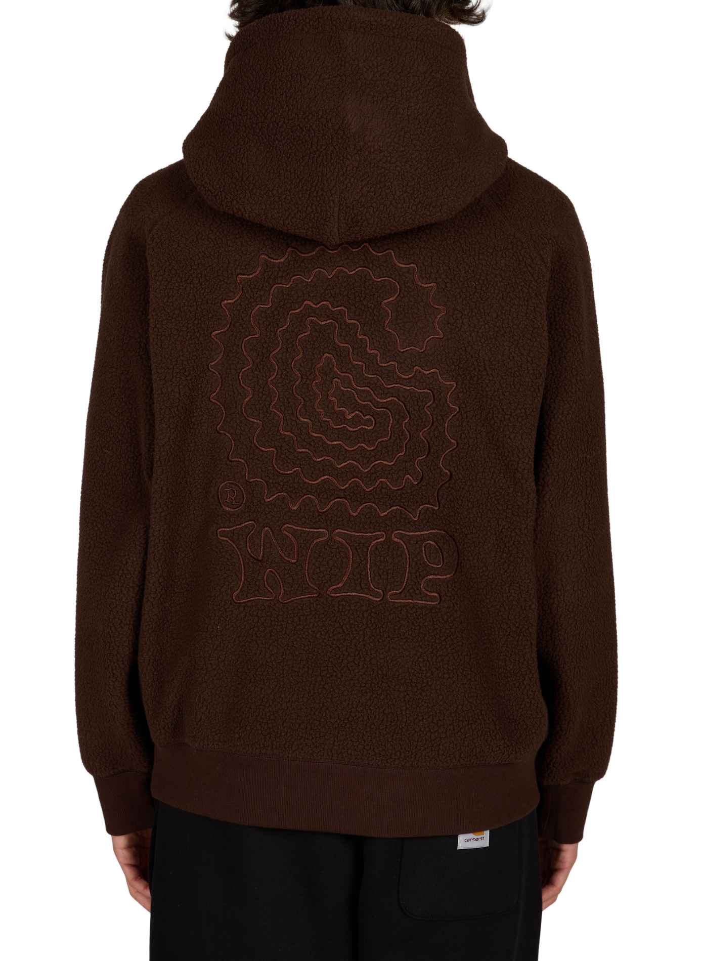 Oversized fleece hoodie CARHARTT WIP Brown