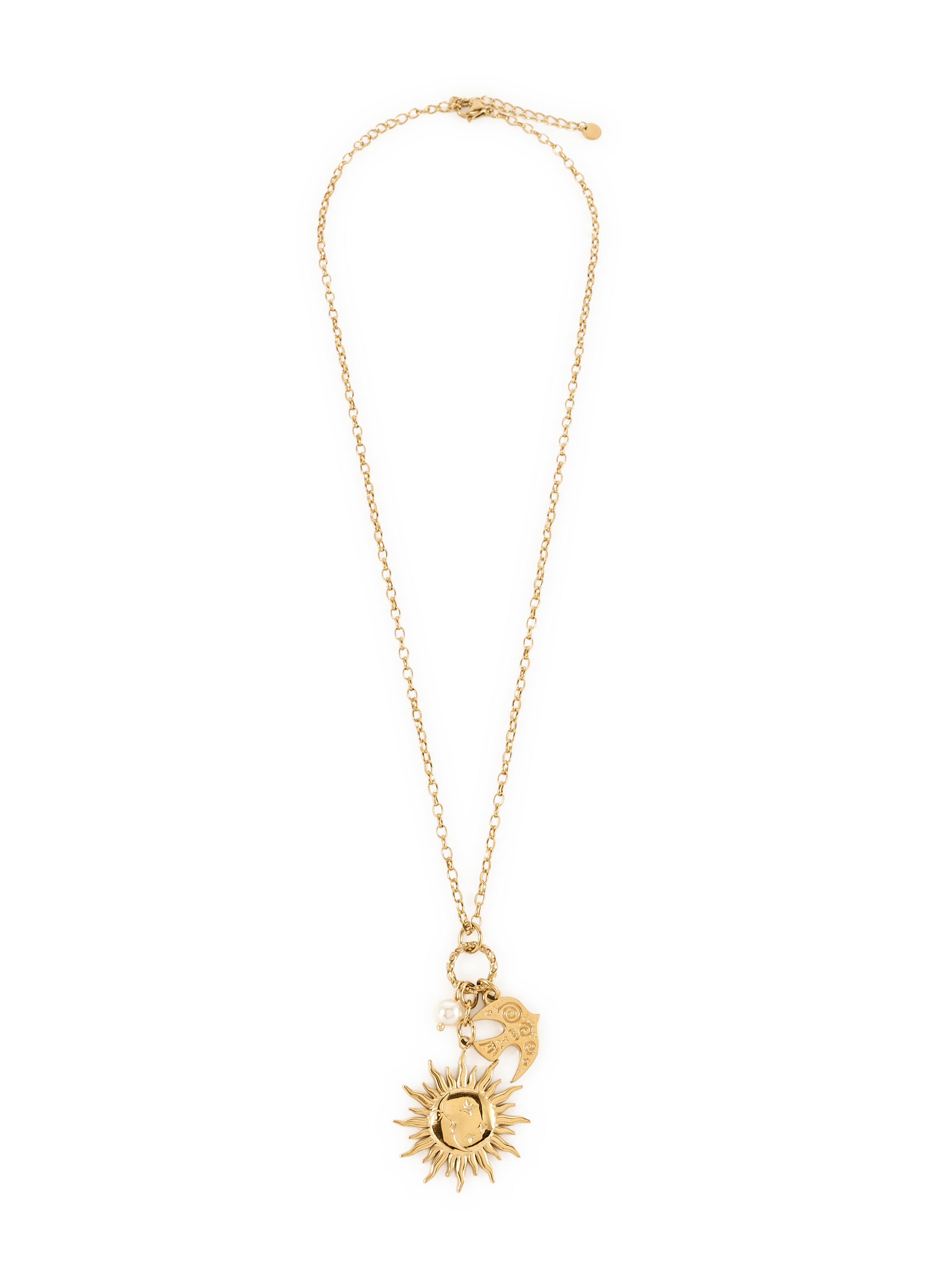 Collier en acier mélangé AU PRINTEMPS PARIS Goud