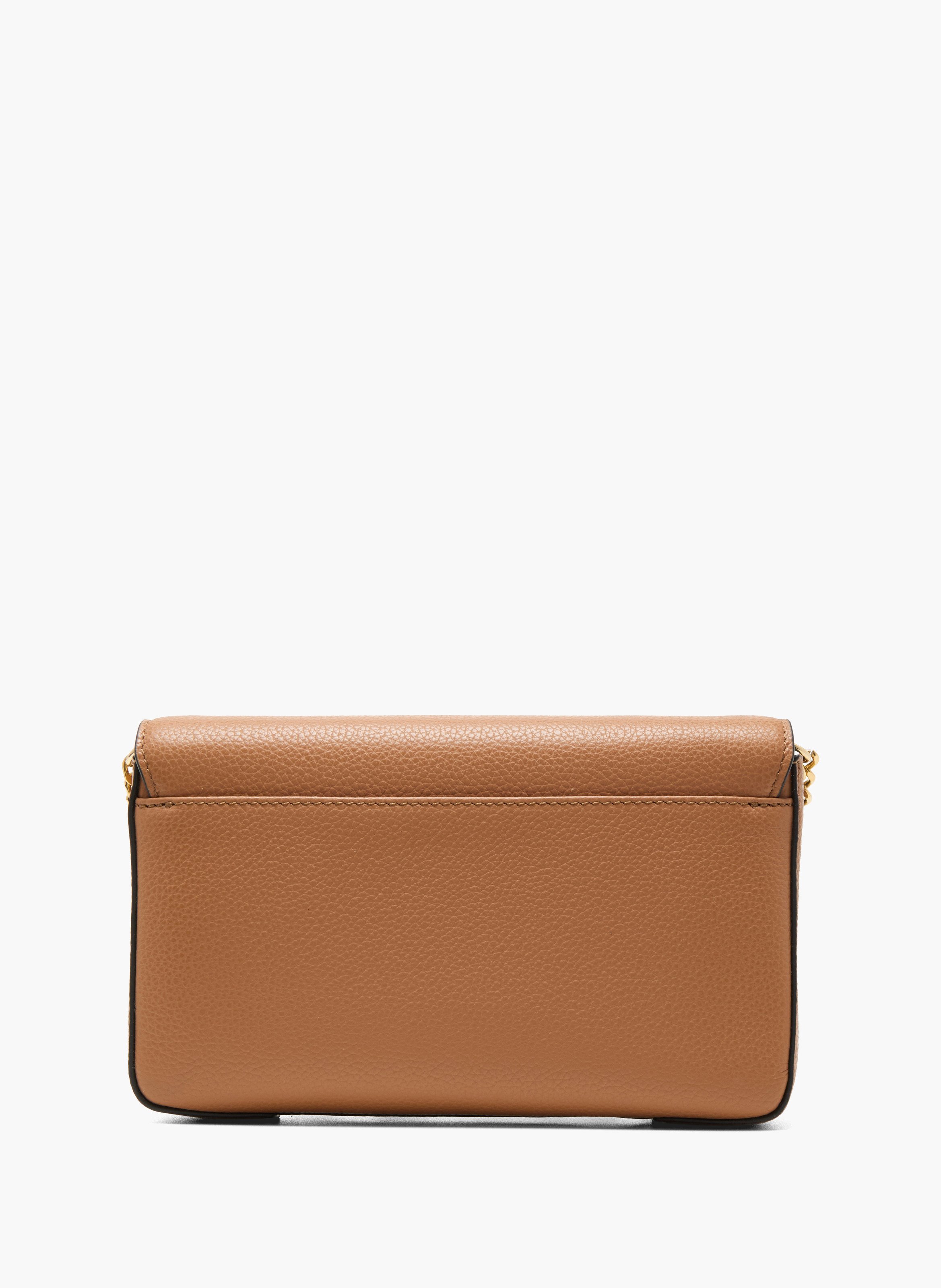 Pochette chaine avec porte-cartes amovible enveloppe de lancel en cuir LANCEL Marron