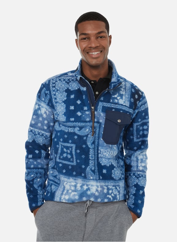 Polaire à col camionneur en polyester recyclé Multicolore by POLO RALPH LAUREN POLO RALPH LAUREN Polaire à col camionneur en polyester recyclé Multicolore