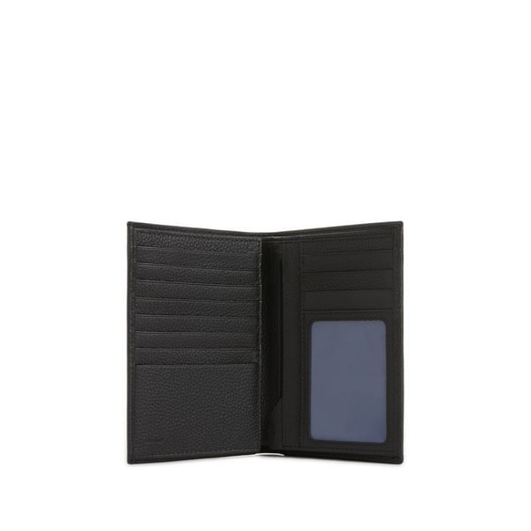 Grand portefeuille vertical Charles en cuir