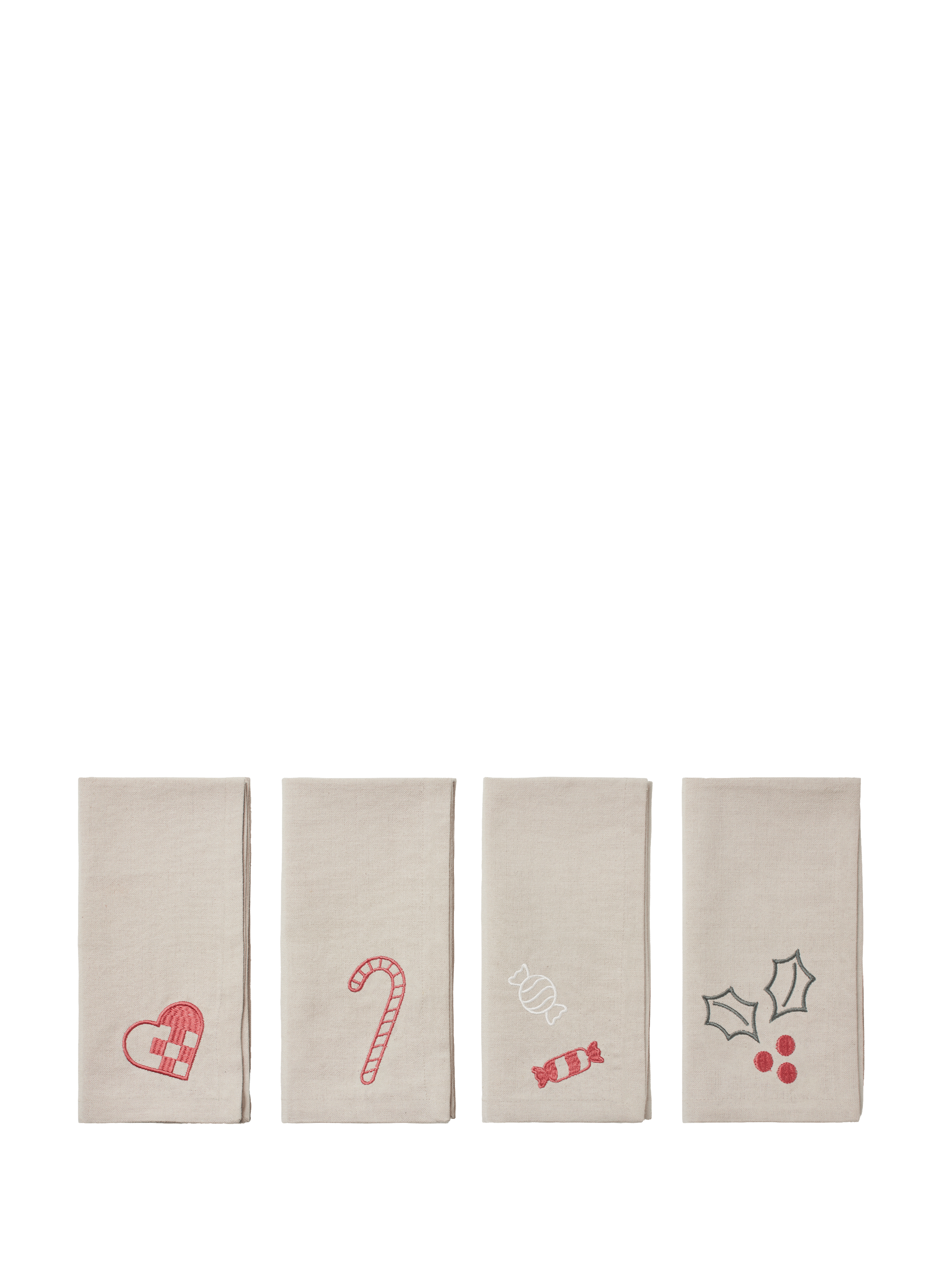 Lot de 4 serviettes de table