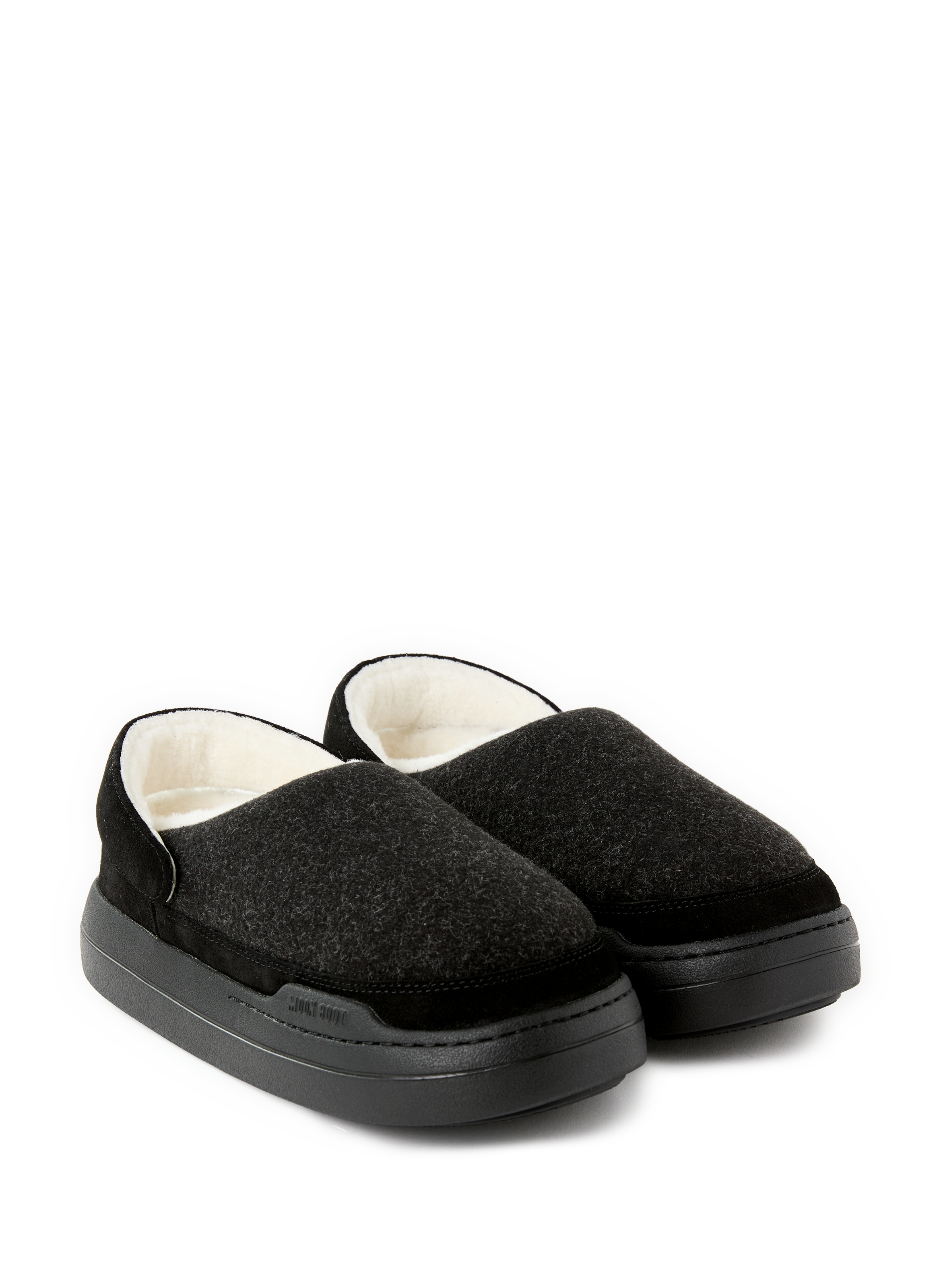 Mules Park en fausse fourrure MOON BOOT Noir