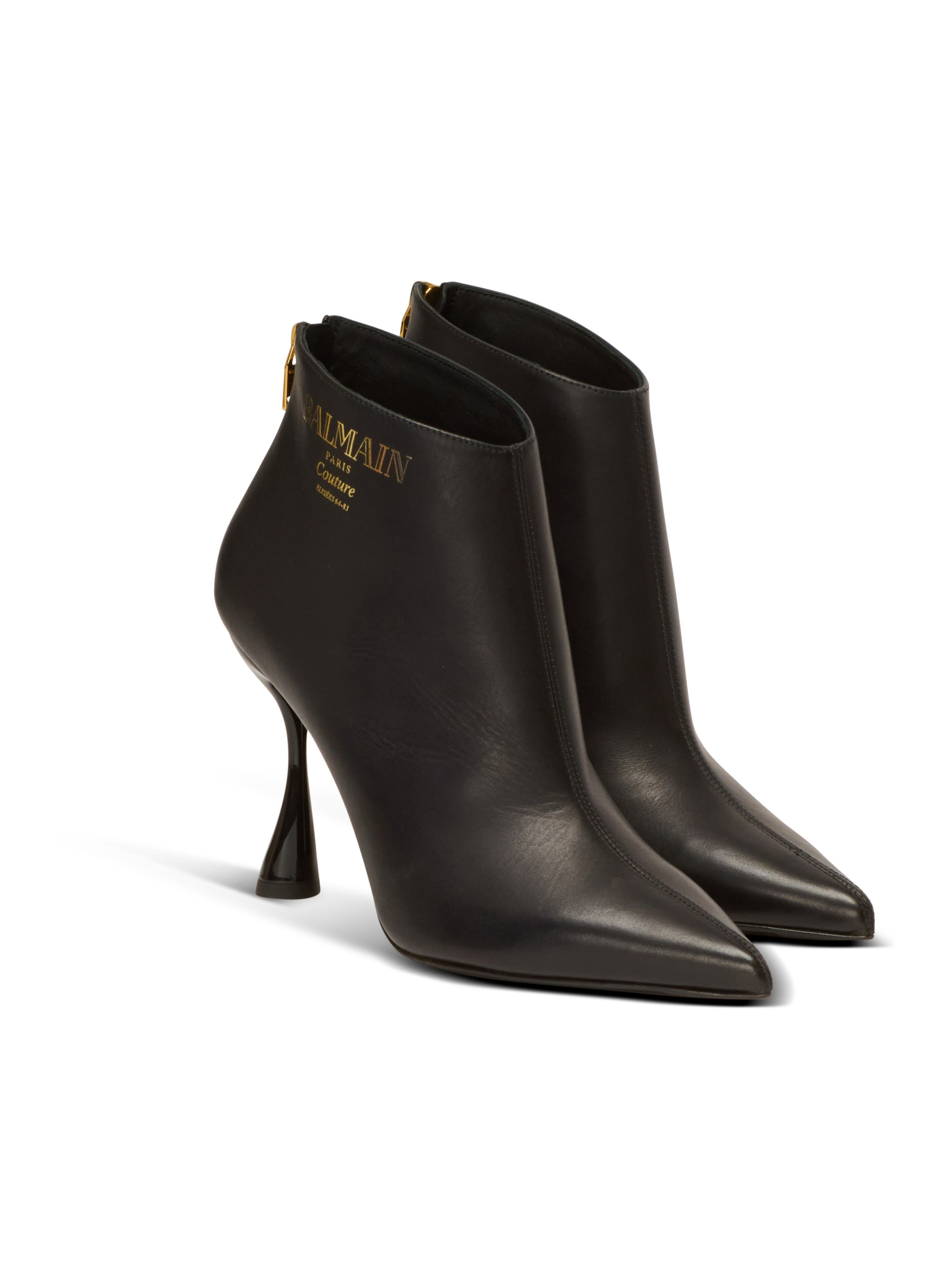 Bottines eden en cuir de veau BALMAIN Noir