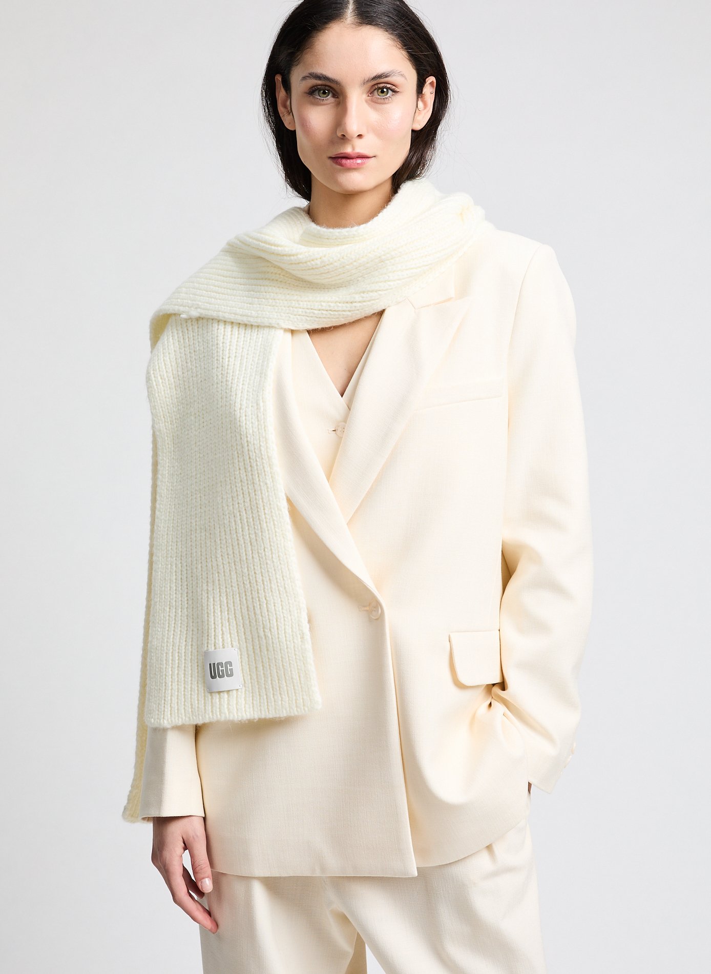 Echarpe en laine UGG Blanc