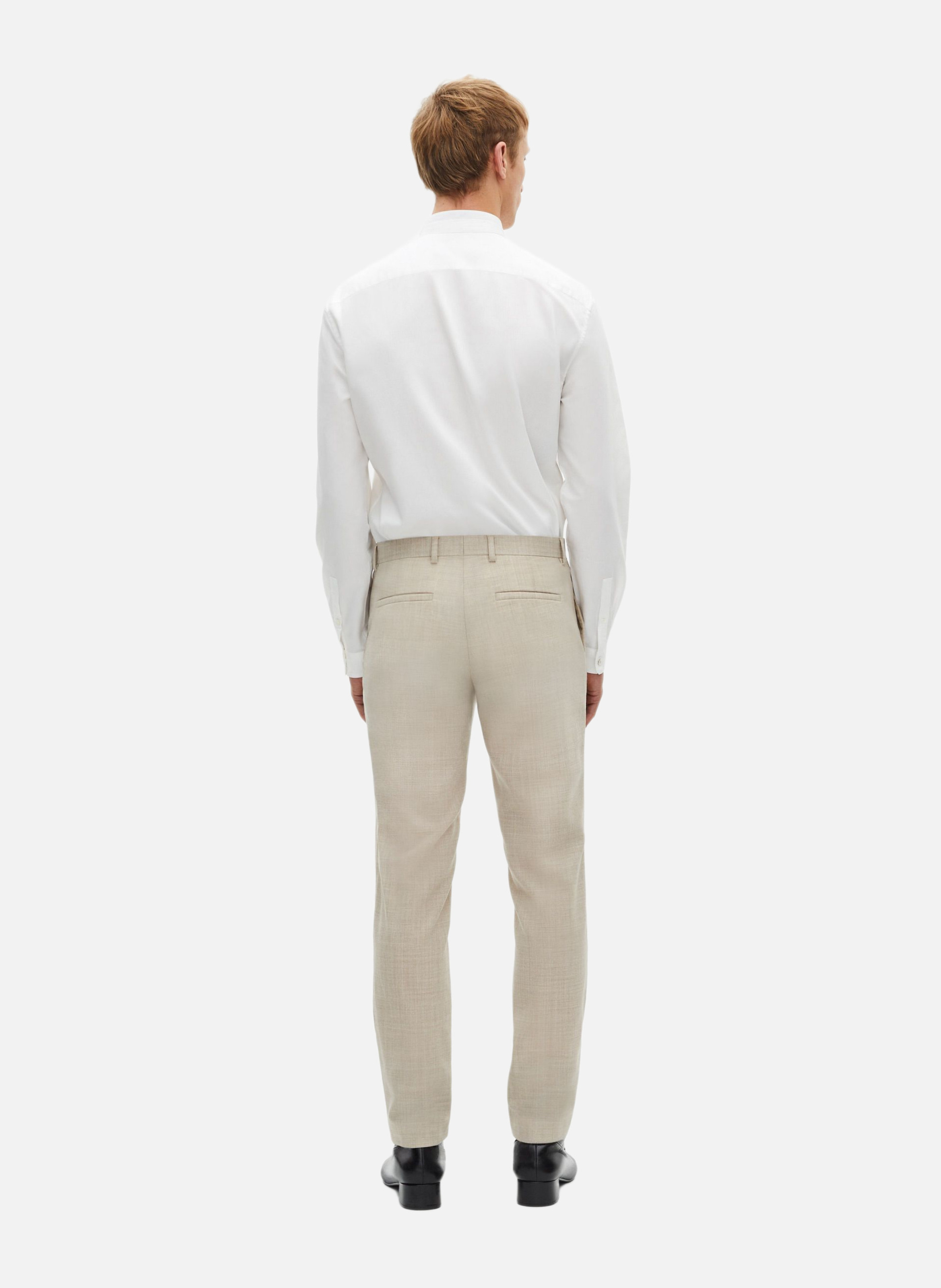 Pantalon de costume en laine coupe ajustée THE KOOPLES Beige