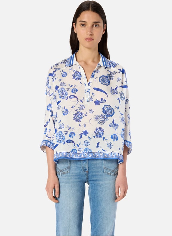 Blouse imprimée à col chemise Beige by GERARD DAREL GERARD DAREL Blouse imprimée à col chemise Beige