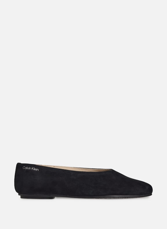 Suede Cali ballet flats Black by CALVIN KLEIN CALVIN KLEIN Suede Cali ballet flats Black