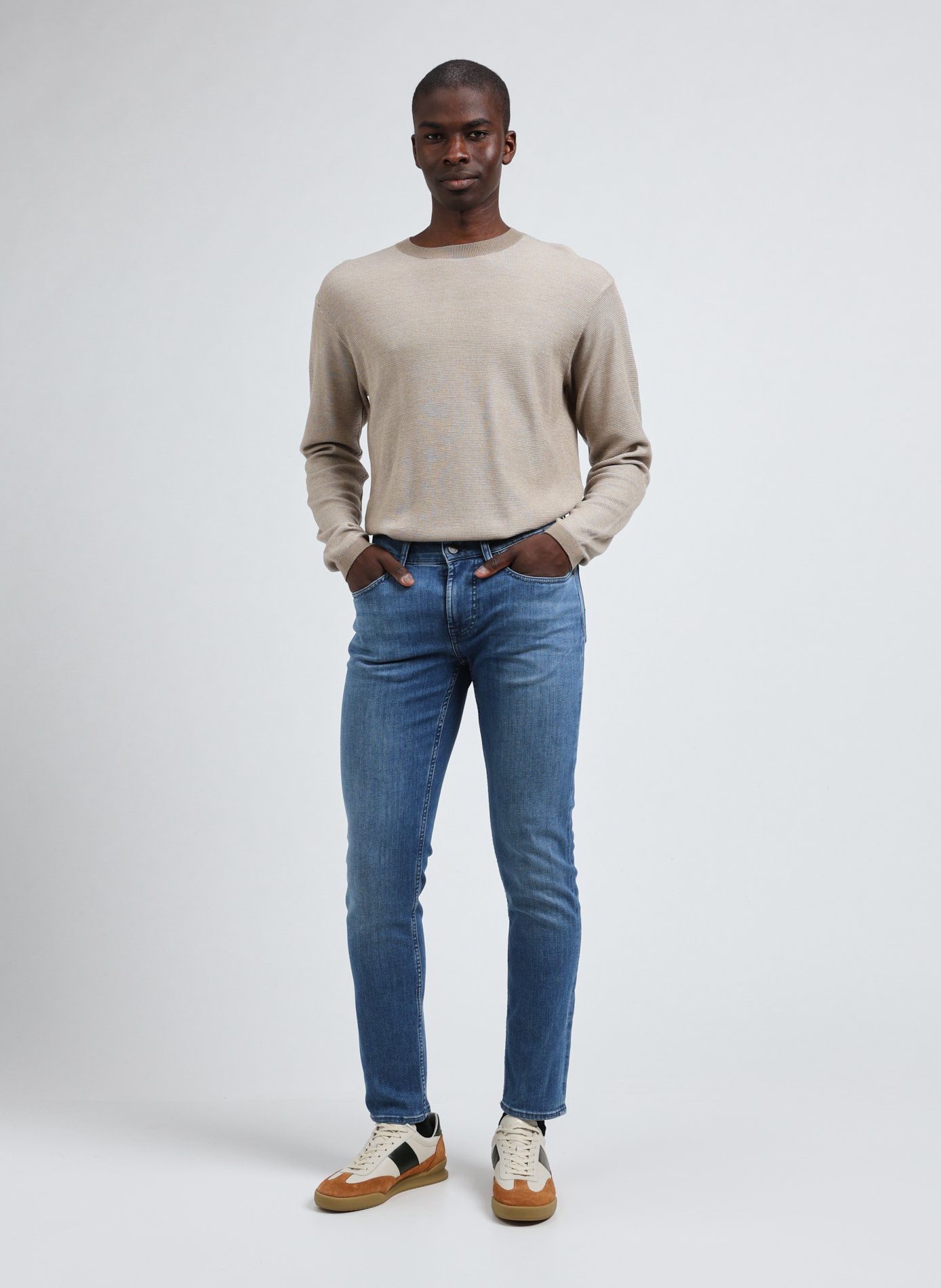 Slim tapered jeans 7 FOR ALL MANKIND Blue