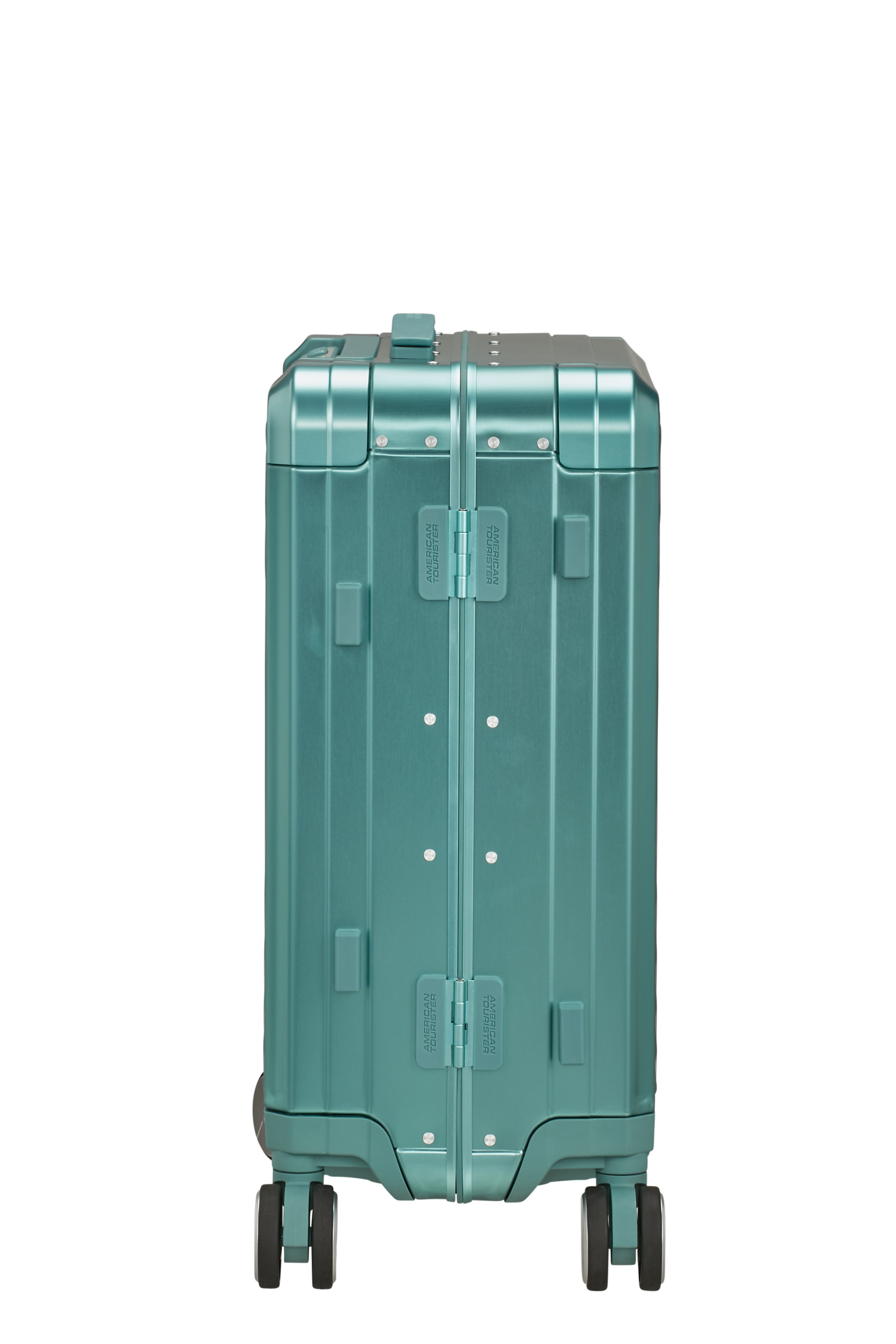 Soundbox alu valise 4 roues taille s AMERICAN TOURISTER Bleu