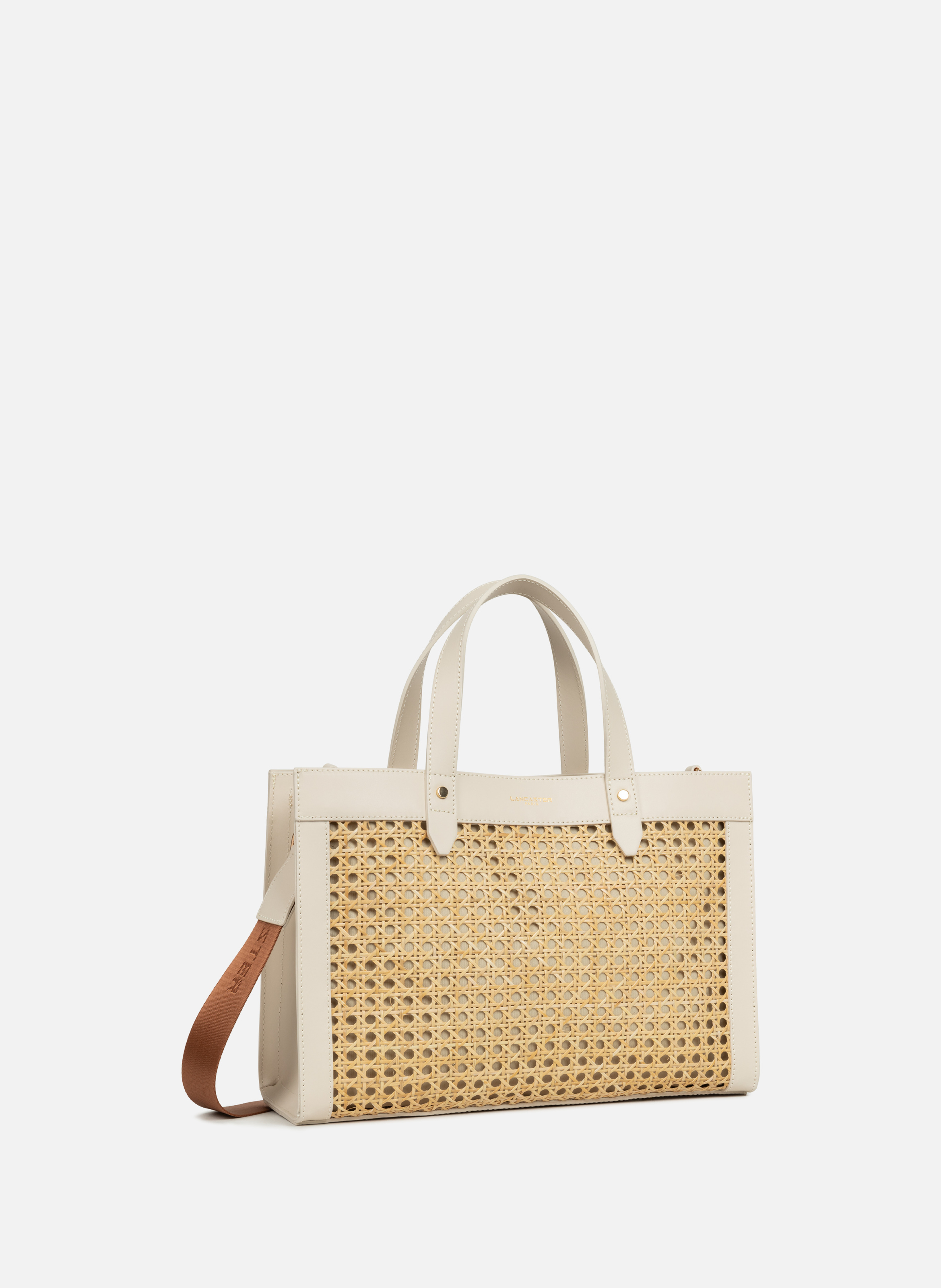 M tote bag - Cannage Rotin LANCASTER Beige
