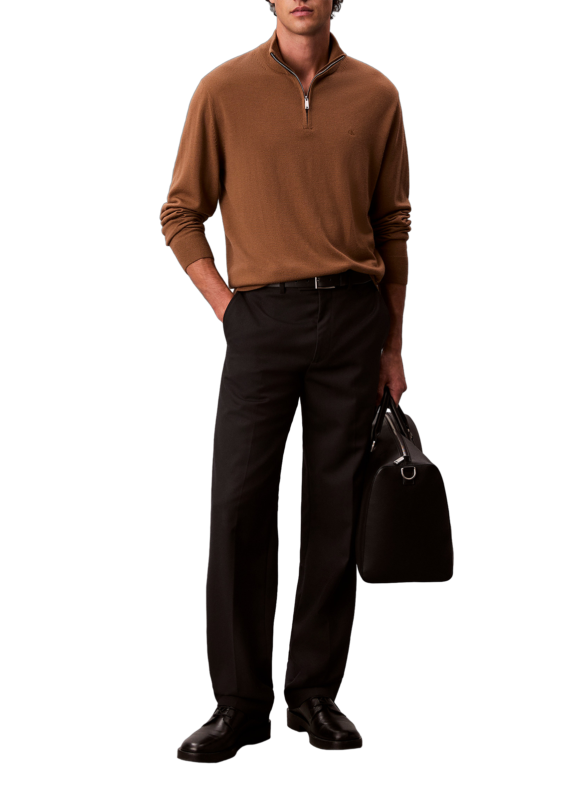 Roll-neck wool Jumper  CALVIN KLEIN Beige