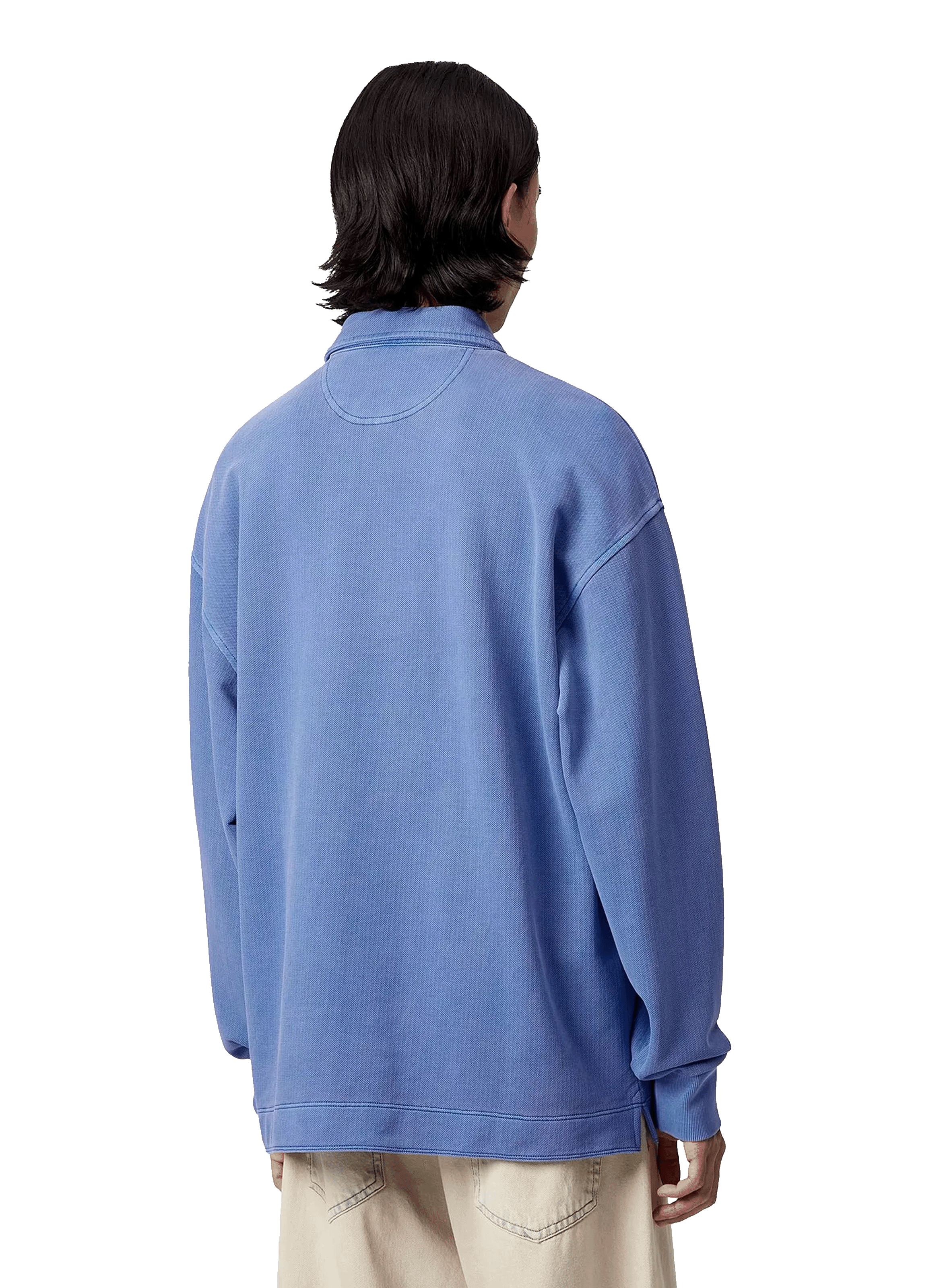 Oversized cotton piqué sweater CARHARTT WIP Blue